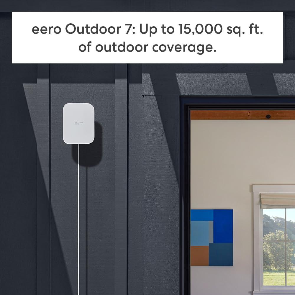 Amazon eero Pro 7 (1-pack) with Amazon eero Outdoor 7 (1-pack) mesh wifi system - Image 6