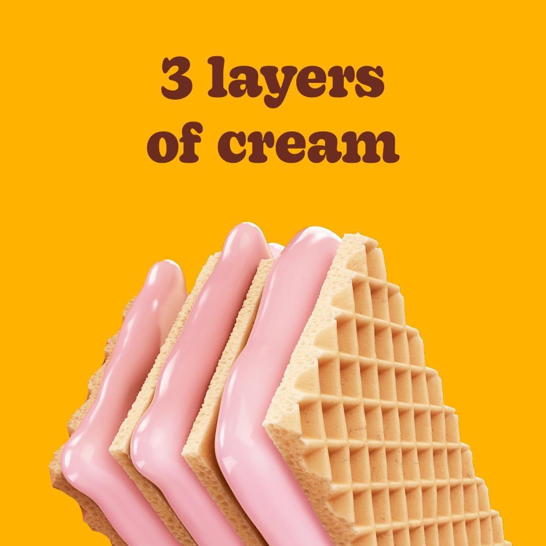 Bauducco Strawberry Wafers - Crispy Wafer Cookies With 3 Delicious, Indulgent, Decadent Layers of Strawberry Flavored Cream - Delicious Sweet Snack or Desert - 5.0 oz (Pack of 1) - Image 4