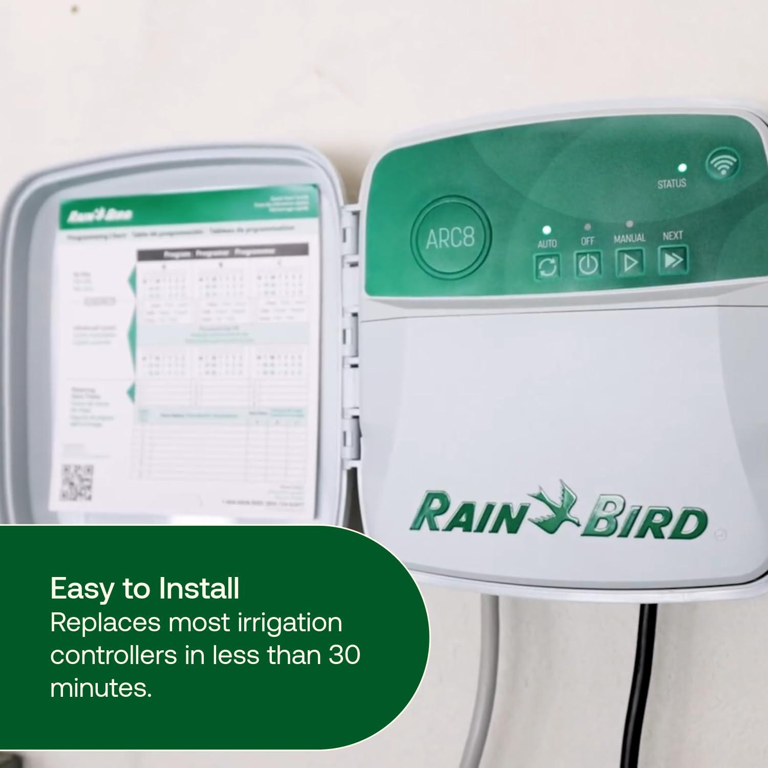 Rain Bird ARC8 App-Based Indoor/Outdoor Smart Irrigation WiFi Timer/Controller, 8-Zone/Station, EPA WaterSense Certified, Compatible with Alexa - Image 8