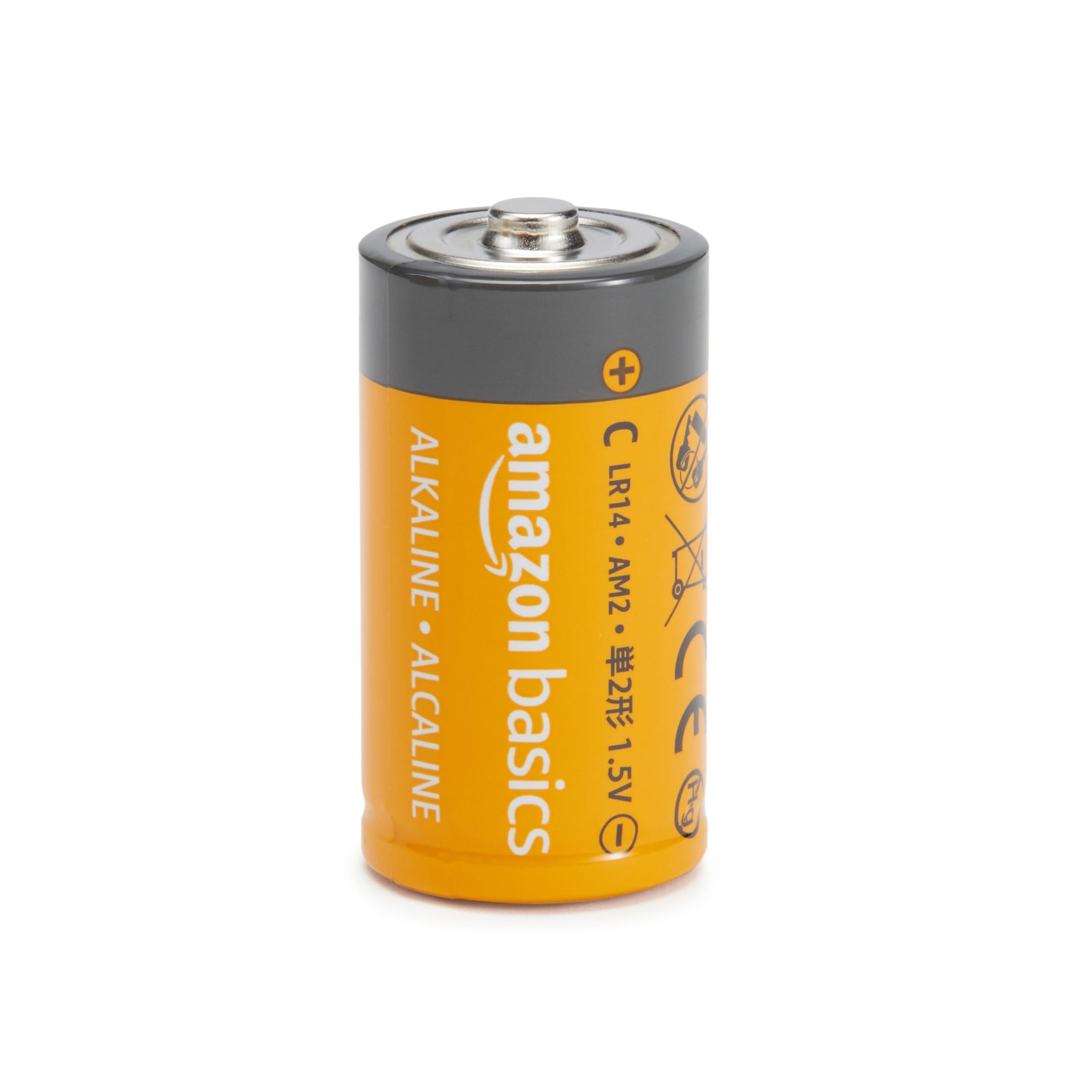 Amazon Basics 4-Pack C Cell Alkaline All-Purpose Batteries, 1.5 Volt, 5-Year Shelf Life - Image 2