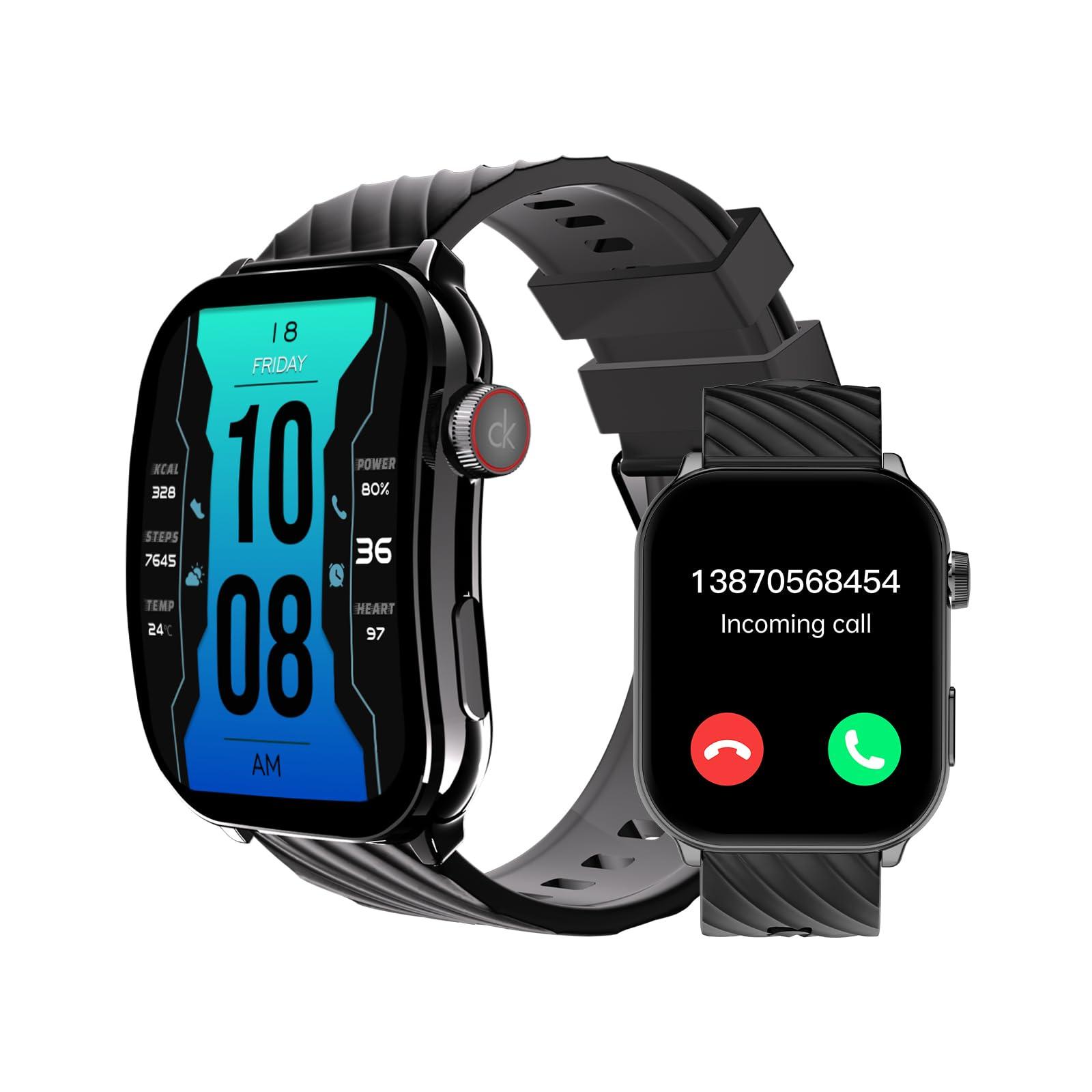 Smart Watch (Answer/Make Calls), 2.1" Curved AMOLED Screen Smartwatch for Men Women 100+ Sport Modes Fitness Watchs with Blood Oxygen/Sleep/Heart Rate Monitor, Smartwatch for Android & iPhone