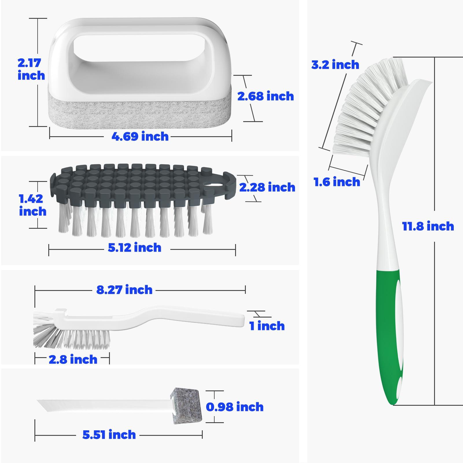 Holikme 5Pack Kitchen Cleaning Brush, Green - Image 2