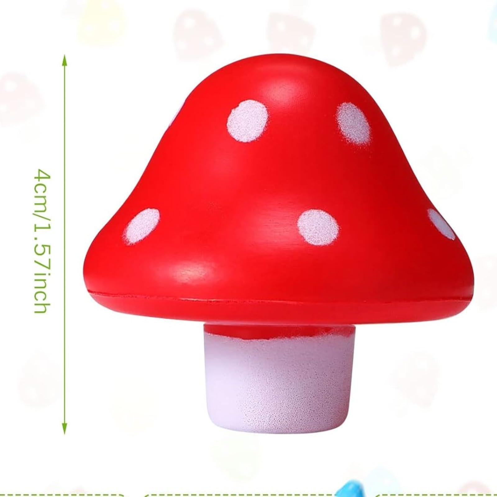 Jerify Mushroom Toys Mini Stress Balls Mushroom Party Favors PU Foam Stretchy Balls 1.57 Inch Stress Relief Fidget Toys Bulk for Festival Trinkets Adults Anxiety Relaxing (bright Colors, 20 Pcs) - Image 3