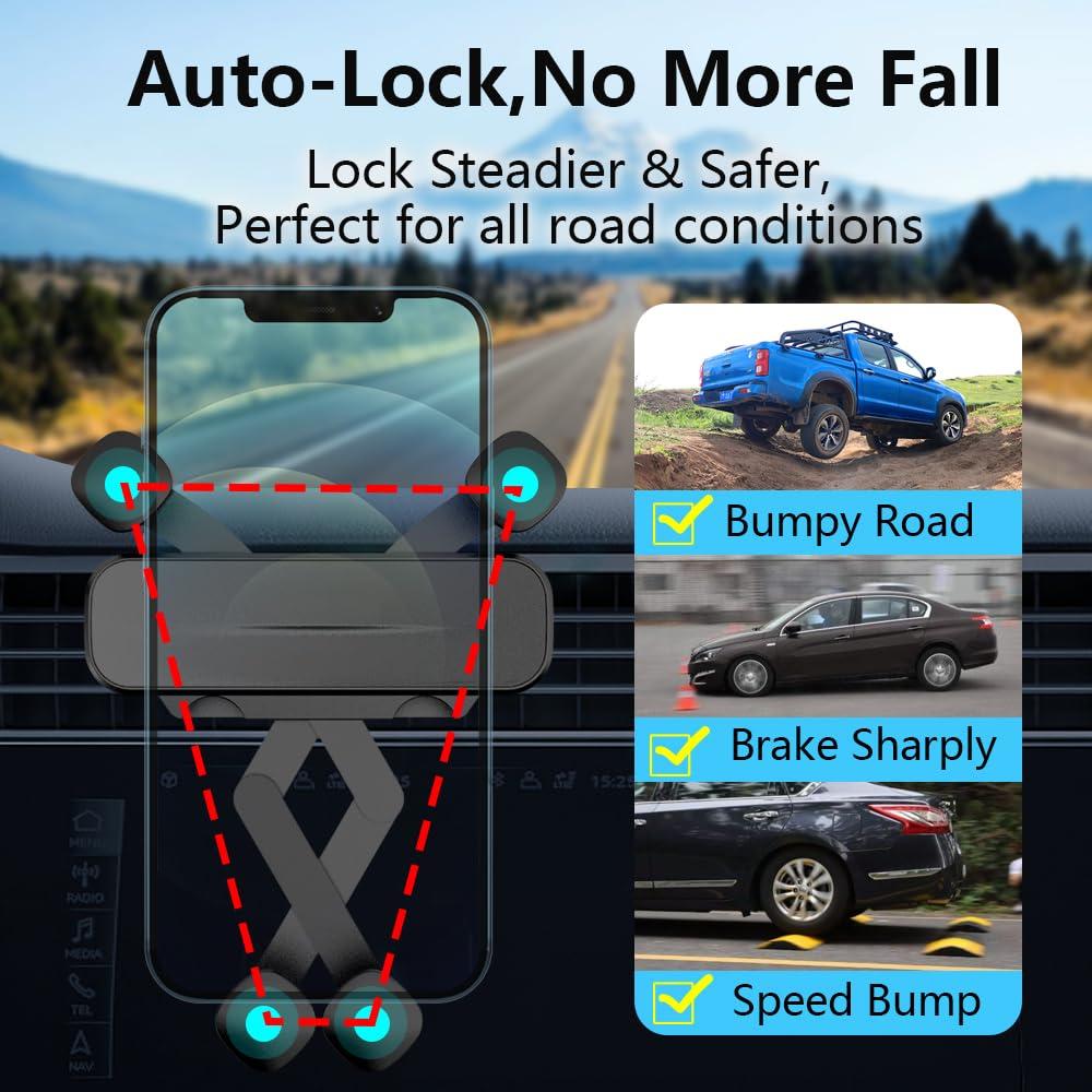 LUNQIN Car Phone Holder Mount for Subaru Forester 2014 2015 2016 2017 2018 Auto Accessories Interior Decoration Mobile Cell Smartphone Bracket - Image 4