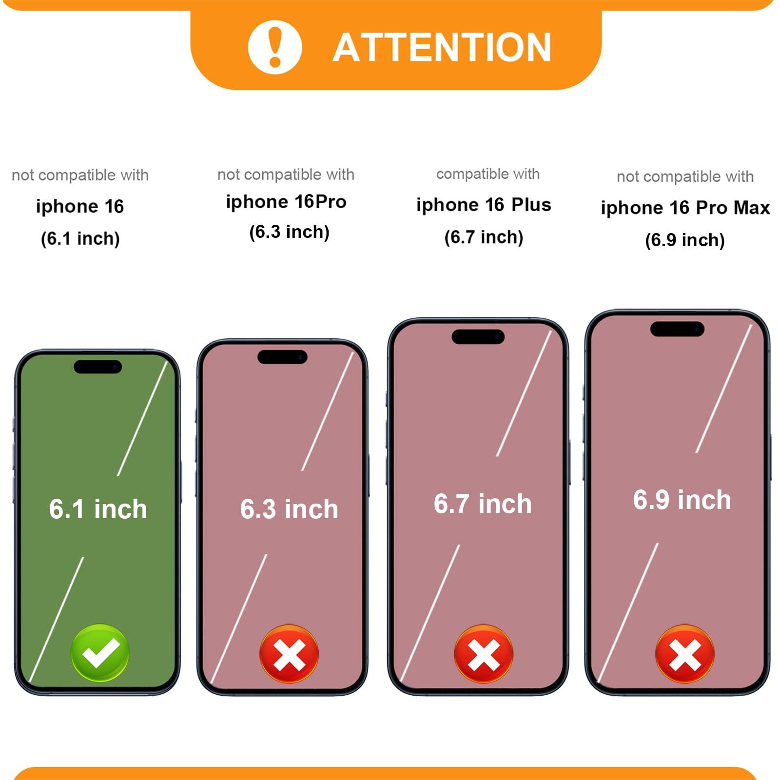 Bocasal RFID Blocking Wallet Case for iPhone 16, Adjustable Crossbody Zipper Purse Case Card Holder with Kickstand Detachable Wrist Strap, PU Leather Flip Folio Case 6.1 Inch 5G (Black) - Image 2