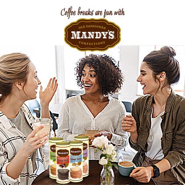 Mandy's Cookie Thins, Crispy Coconut, 4.6 Ounce (Pack of 6) - Image 4