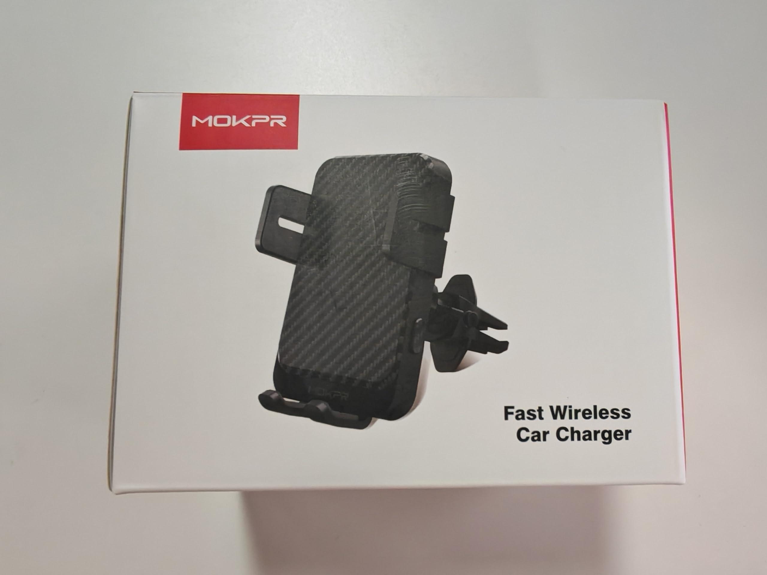 Wireless Car Charger, MOKPR 15W Fast Charging Auto-Clamping Car Charger Phone Mount Air Vent Cell Phone Holder Compatible iPhone 16/15/14/13/13 Pro/12 pro/12/11, Samsung Galaxy S23/S22/S21/S20, etc - Image 9