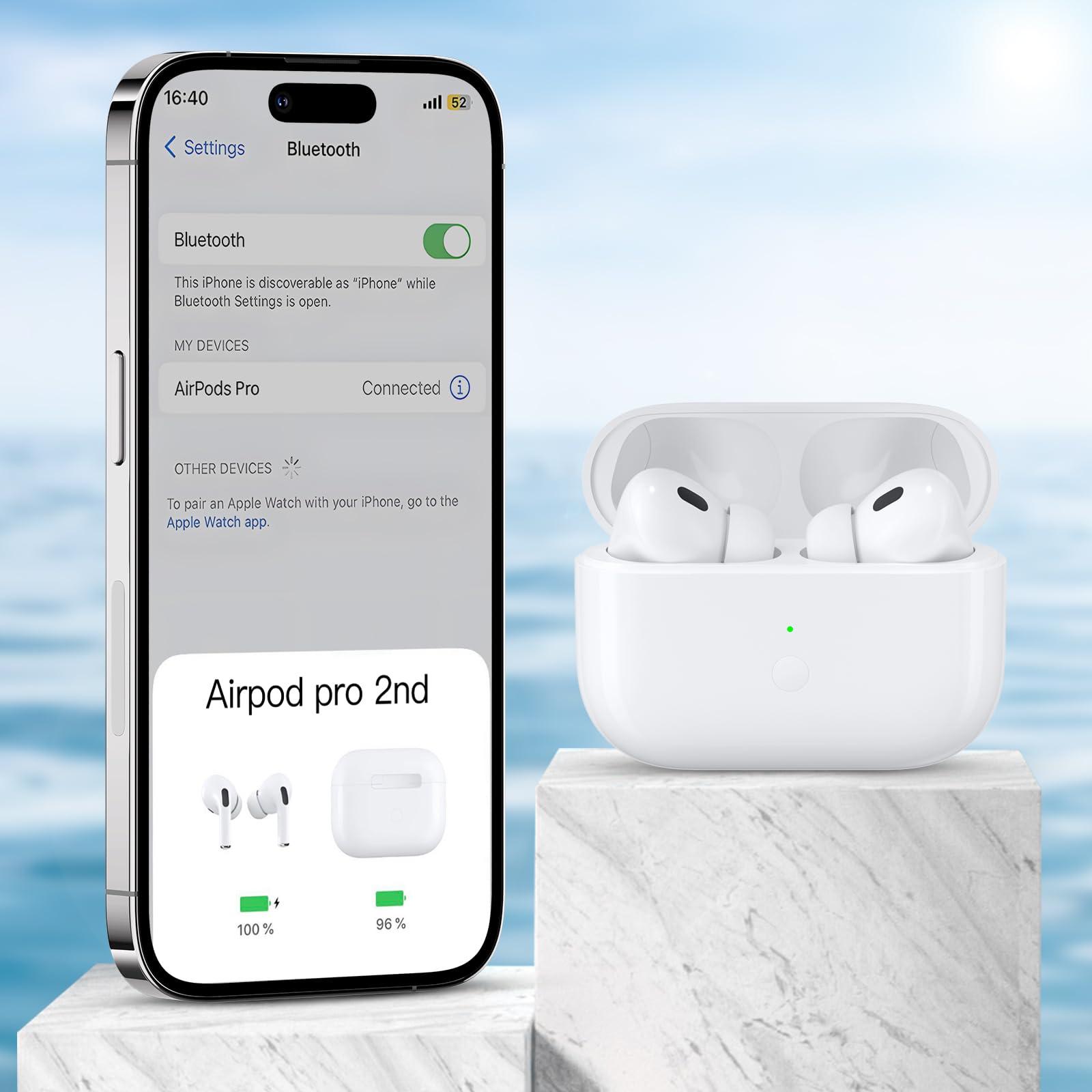 Compatible airpods pro 2 charging case, airpod pro 2 case replacement, Wireless Charging Case, Charging Replacement Case for AirPods Pro 1st/2nd, Built-in 660 mAH Battery-(No Earbuds) Type-C Charging - Image 2