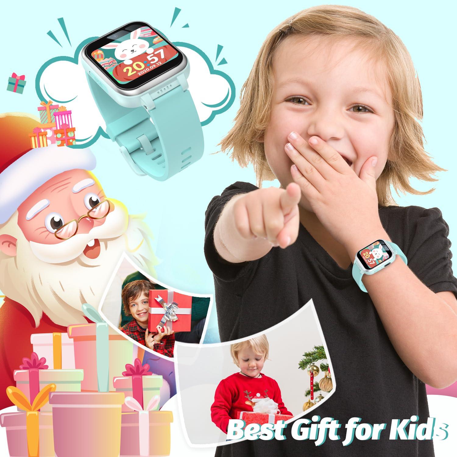 meoonley Kids Smart Watch with Puzzle Games HD Touch Screen Camera Video Music Player Pedometer Alarm Clock Flashlight Fashion Kids Smartwatch Gift for 6-13 Year Old Boys Girls Toys - Image 6