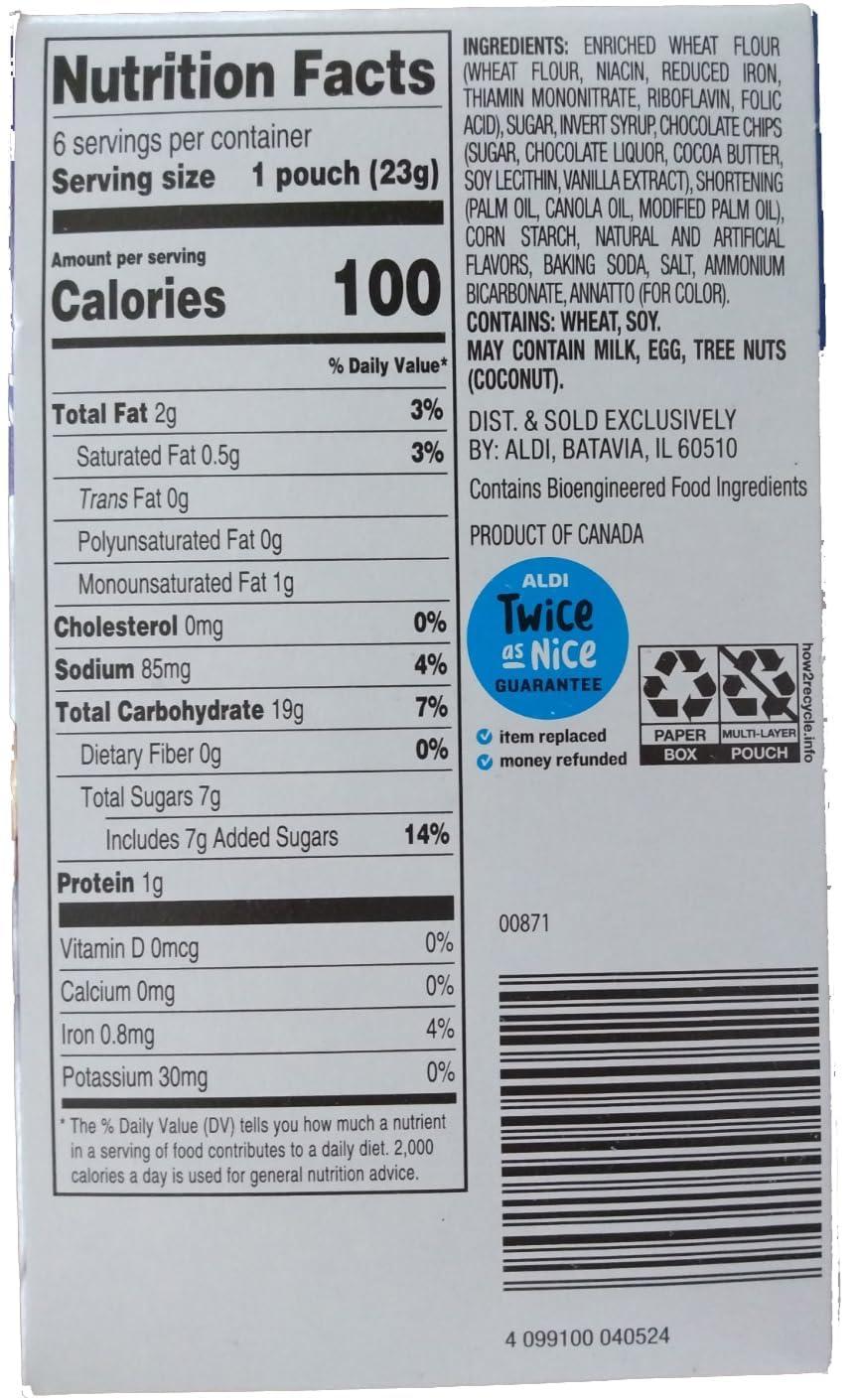 Fit & Active Baked Chocolate Chip and Chocolate Mini Cookie Wafer Snacks 100 Low Calorie - 1 Pack Each, Snack Snacking Food Treat - Image 2
