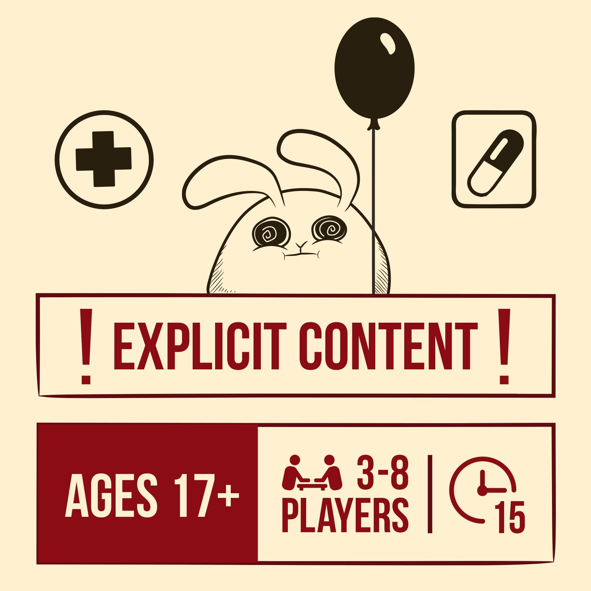 Exploding Kittens Horrible Therapist: Extra Horrible Edition 3-8 Players - Ages 17+ - 15 Minutes to Play - Comic Building Card Game - Ideal for Party, Family Game Night - White - Image 8