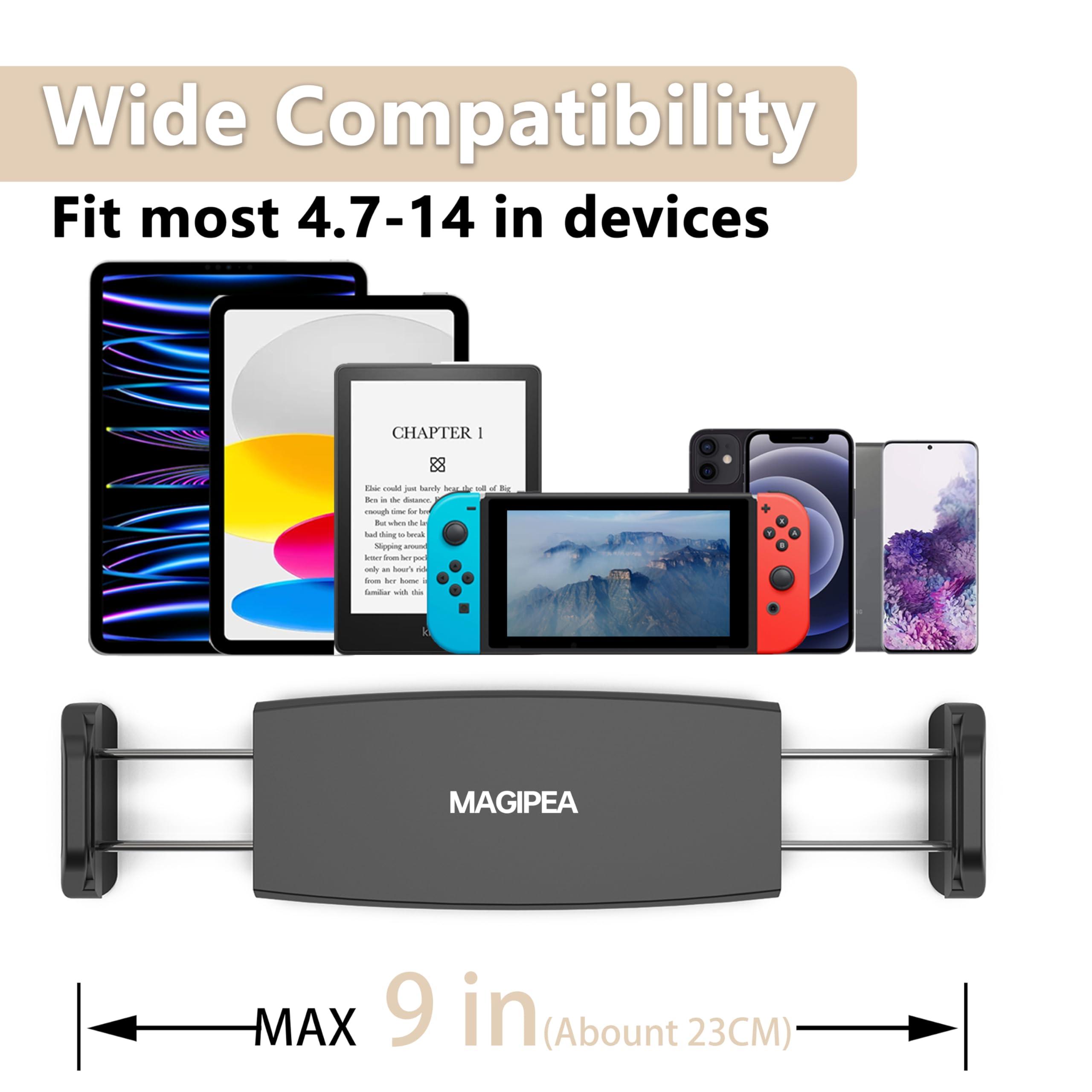 Tablet Stand Holder, Mount Holder Clip with Grip Flexible Long Arm Gooseneck Compatible with ipad iPhone/Nintendo Switch/Samsung Galaxy Tabs/Amazon Kindle Fire HD - Black - Image 4