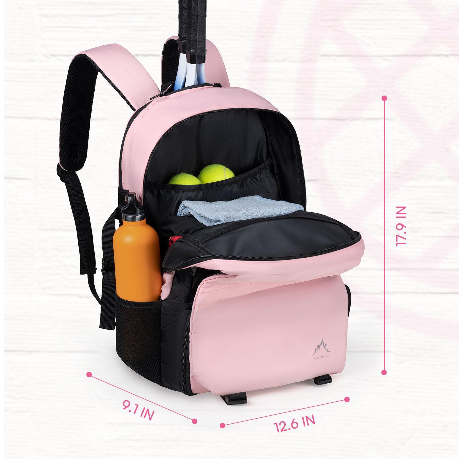 UNIHIMAL Tennis Bag-Tennis Backpack for Women Men 2 Rackets with Separate Shoe Compartment & Insulated Pocket - Image 2