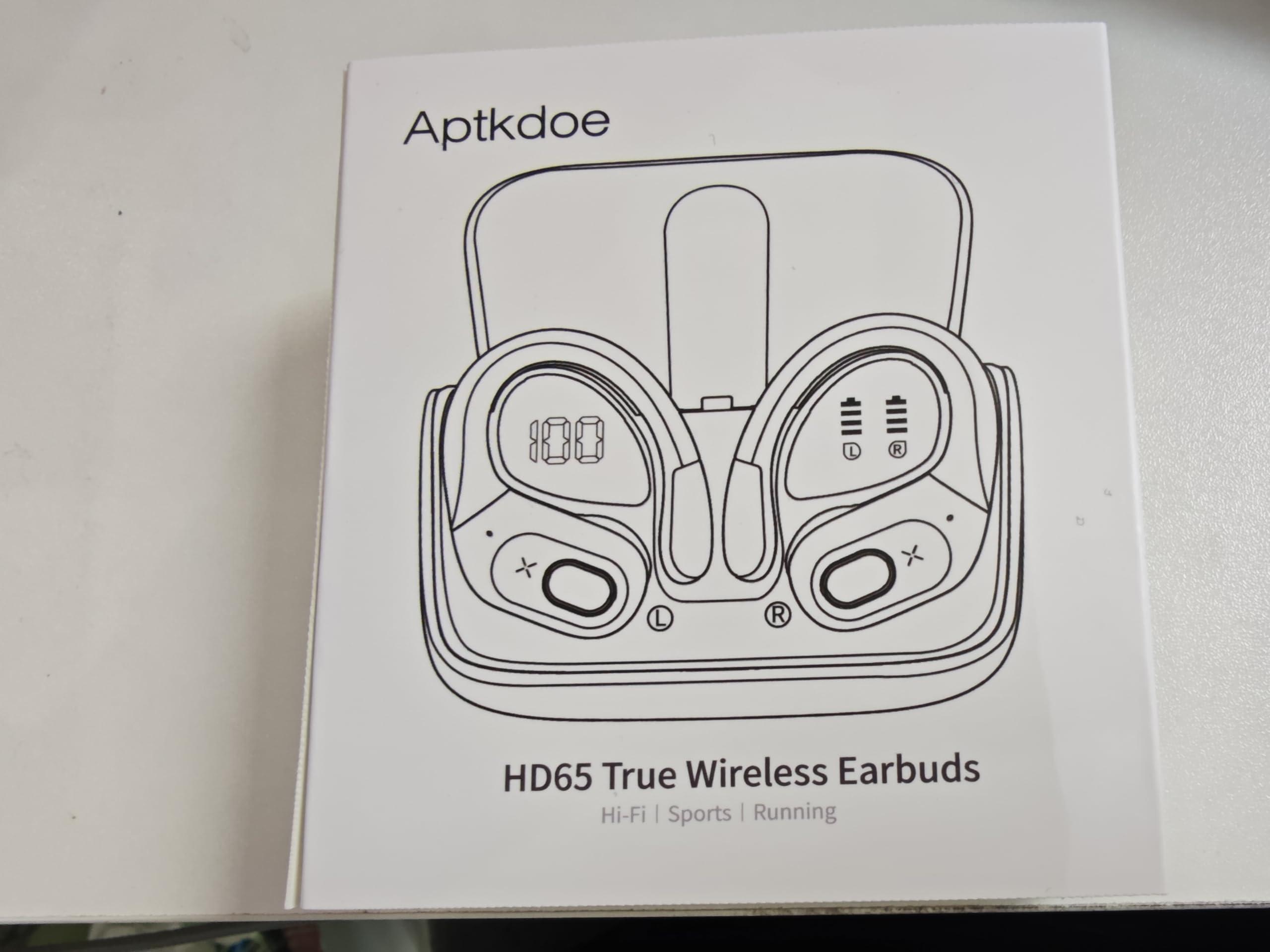 Wireless Earbuds 75hrs Bluetooth 5.4 Headphone Sport, 2025 Bluetooth Earbuds Stereo Deep Bass Over Ear Bud with Earhooks, ENC Noise Cancelling Mic, IPX7 Waterproof Earphone for Workout/Running - Image 8
