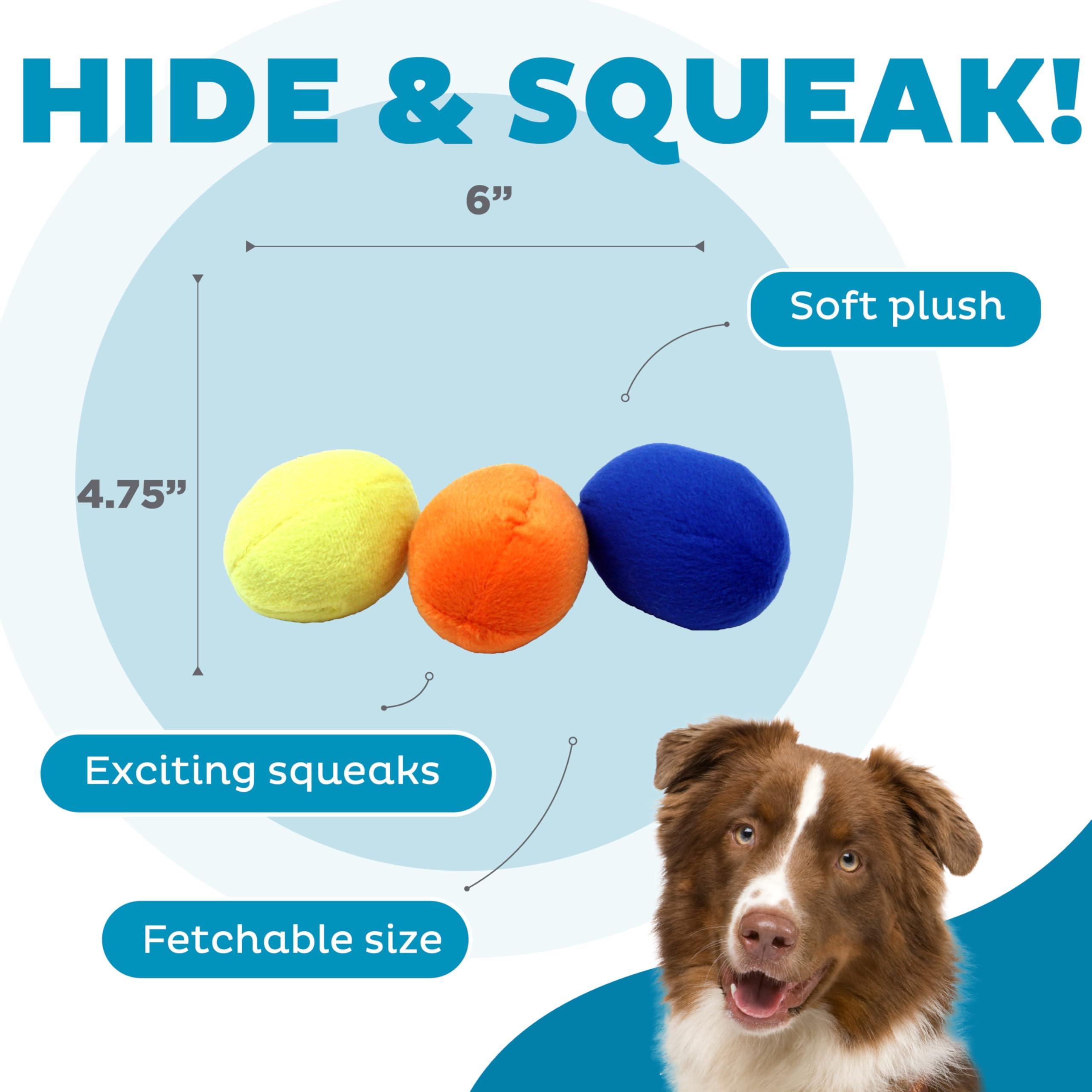 Outward Hound Squeakin' Eggs Plush Replacement Dog Toys - 3 Pack - Image 3