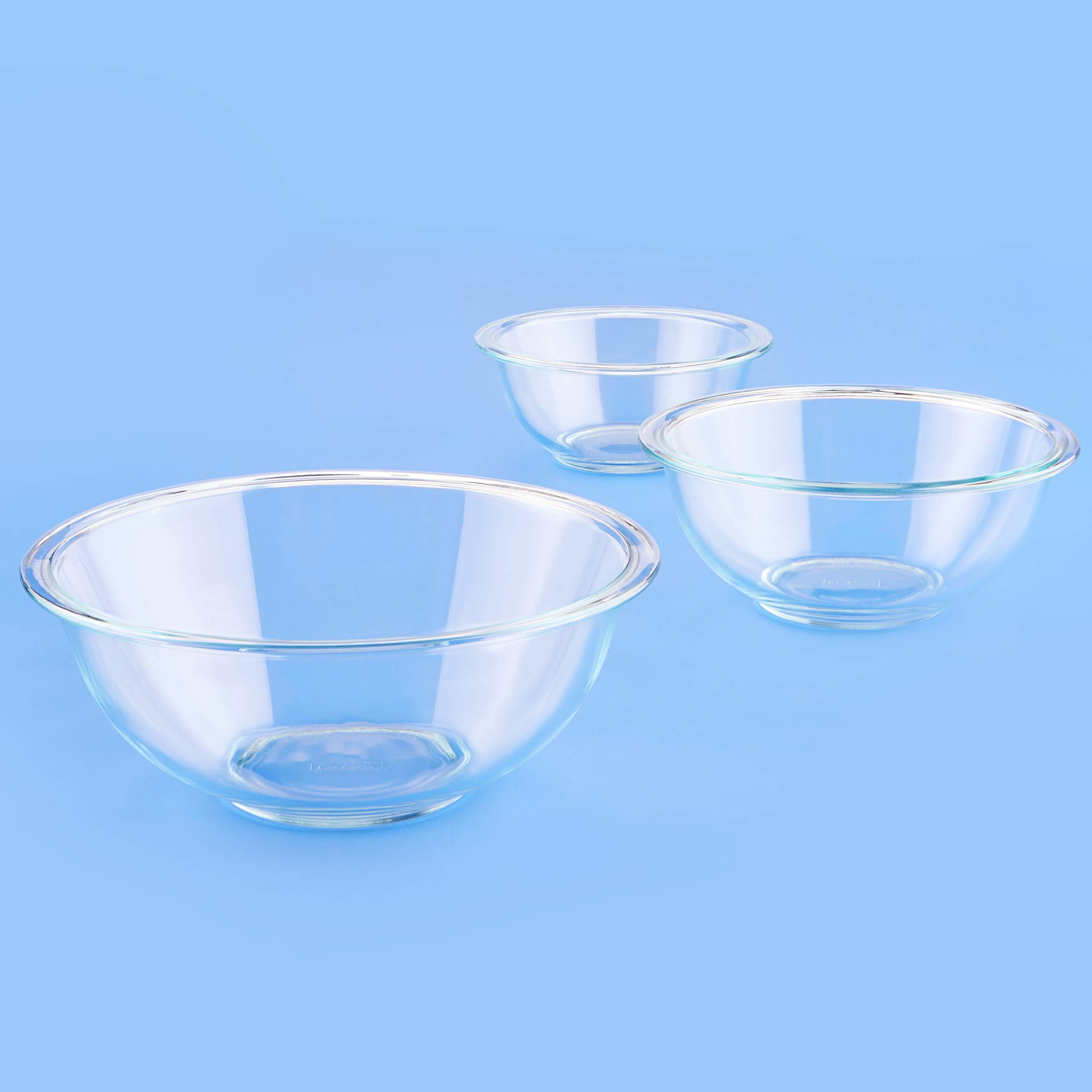 Pyrex Essentials (3-Piece) Glass Mixing Bowls Set For Prepping, Baking and Cooking, Preheated Oven, Dishwasher, Freezer, and Microwave Safe - Image 7