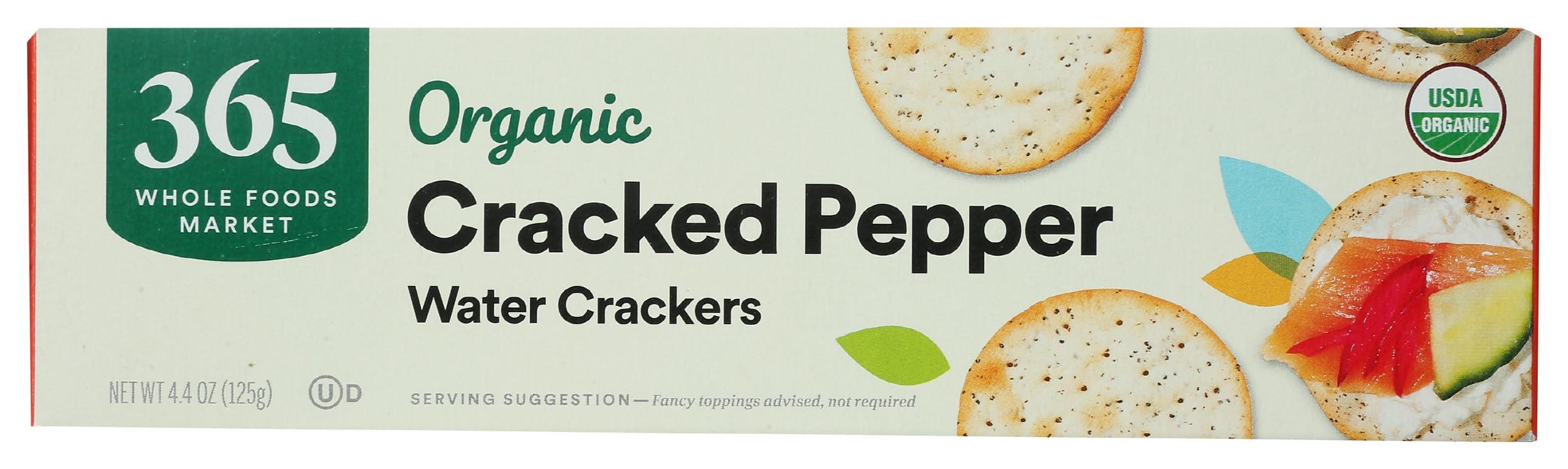 365 by Whole Foods Market, Organic Cracked Pepper Water Crackers, 4.4 OZ - Image 6