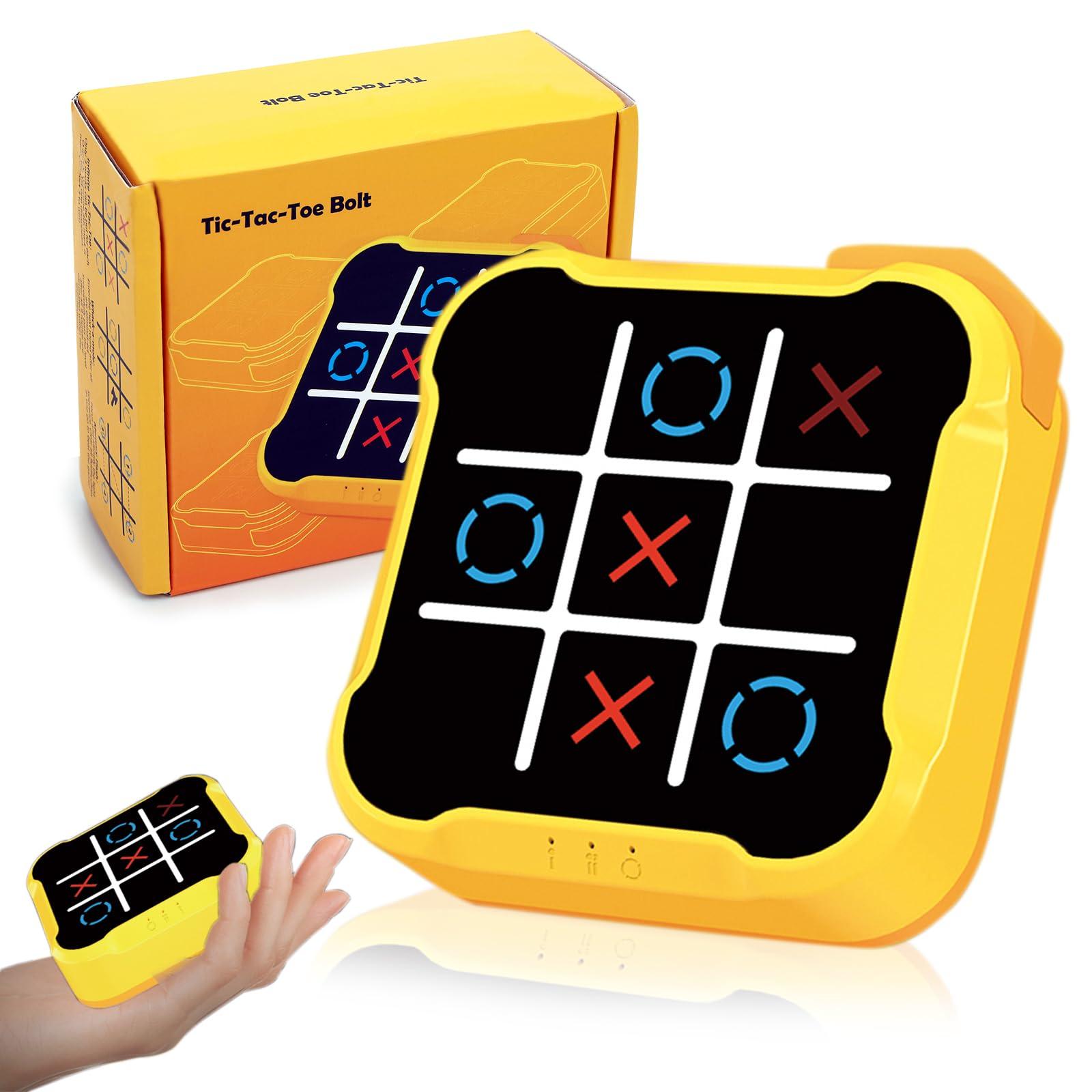 COUOMOXA Tic Tac Toe Games for Kids: 4-in-1 Portable Sensory Puzzle Game - 6 7 8 9 10 11 12 Years Old Kids Electronic Toy for Travel Home School - Christmas Birthday Gift for Boys Girls