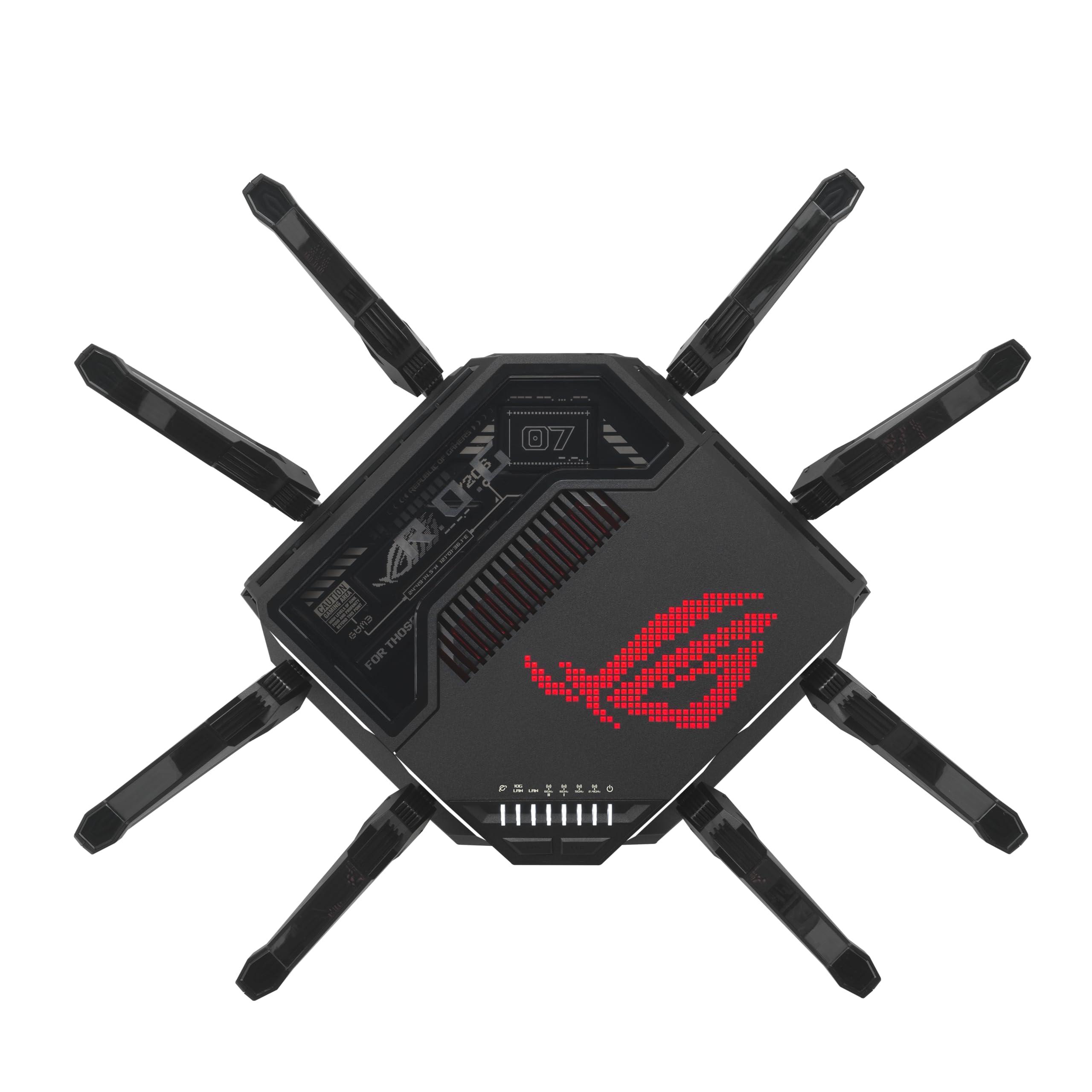ASUS ROG Rapture GT-BE98 PRO First Quad-Band WiFi 7 Gaming Router supports 320MHz, Dual 10G Port, Triple-level Game Acceleration, Mobile Game Mode, Subscription-Free Security, AiMesh, and VPN features - Image 13