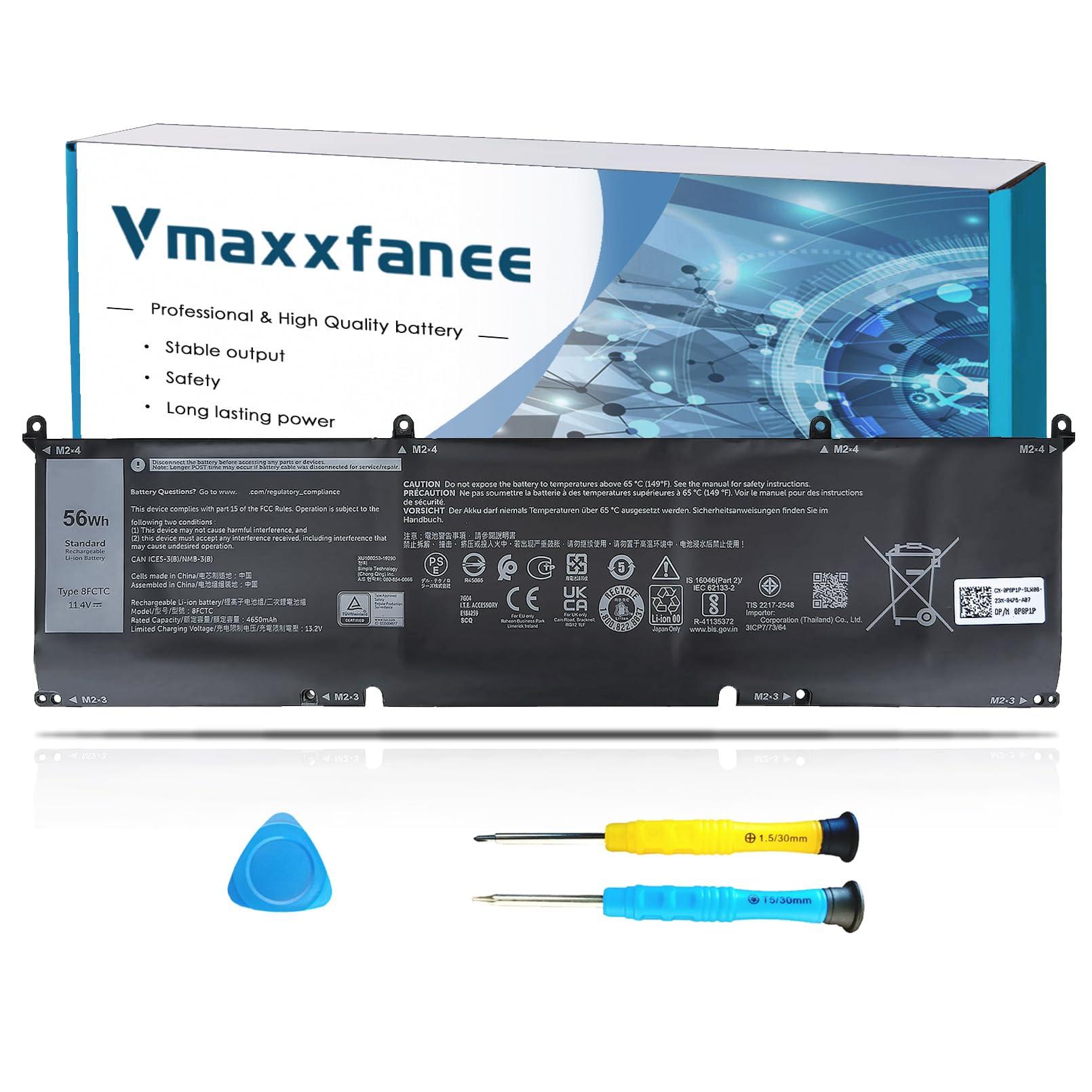 Vmaxxfanee 8FCTC Battery Replacement for Dell Alienware M15 R3 R4 R5 R6 R7 M17 R3 Precision 5550 5560 5570 XPS 15 9500 9510 G15 5520 5510 Inspiron 5620 7510 7610 Vostro 7510 7620 Series SB10T83121