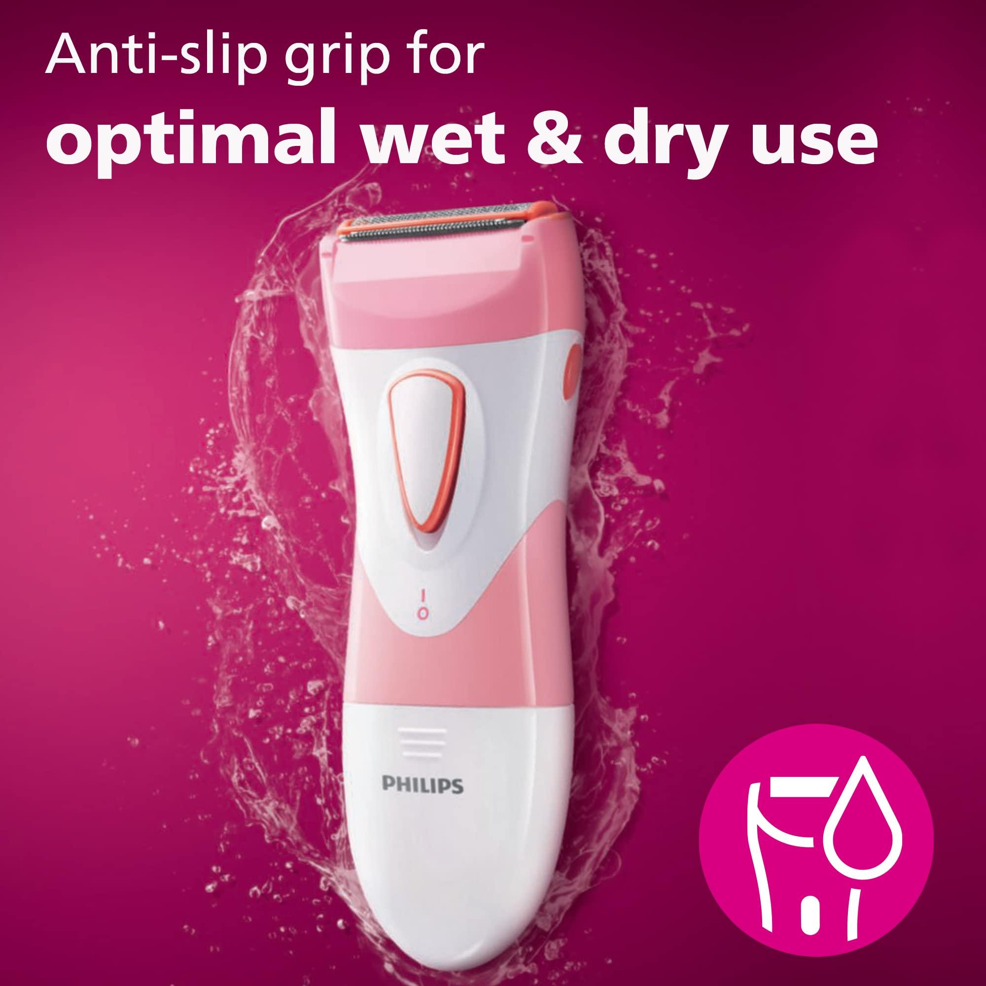 Philips SatinShave Essential Women’s Wet & Dry Electric Shaver for Legs & Body, Cordless, with Hypoallergenic Foil, HP6306/50 - Image 4