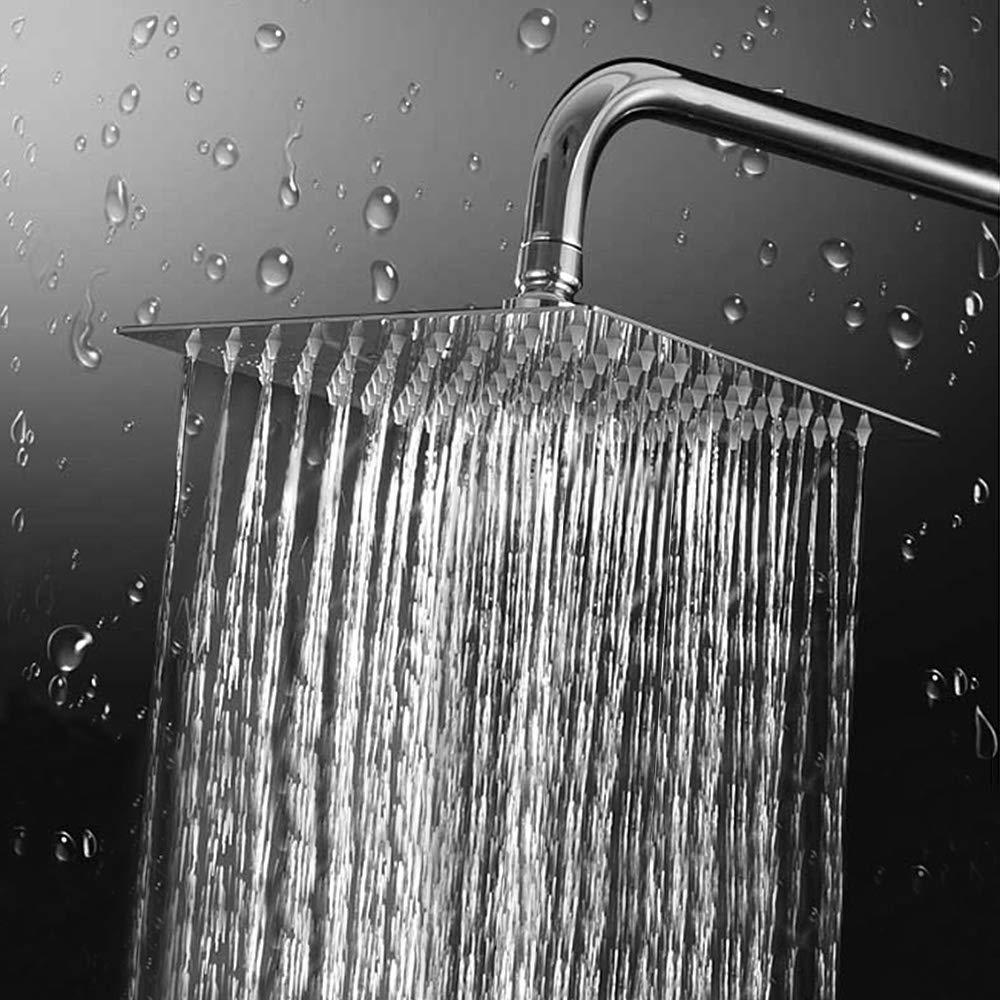 NearMoon Rain Shower Head, High Flow Stainless Steel Square Rainfall Shower, High Pressure Design, Awesome Shower Experience Even At Low Water Flow (8 Inch, Chrome Finish) - Image 7