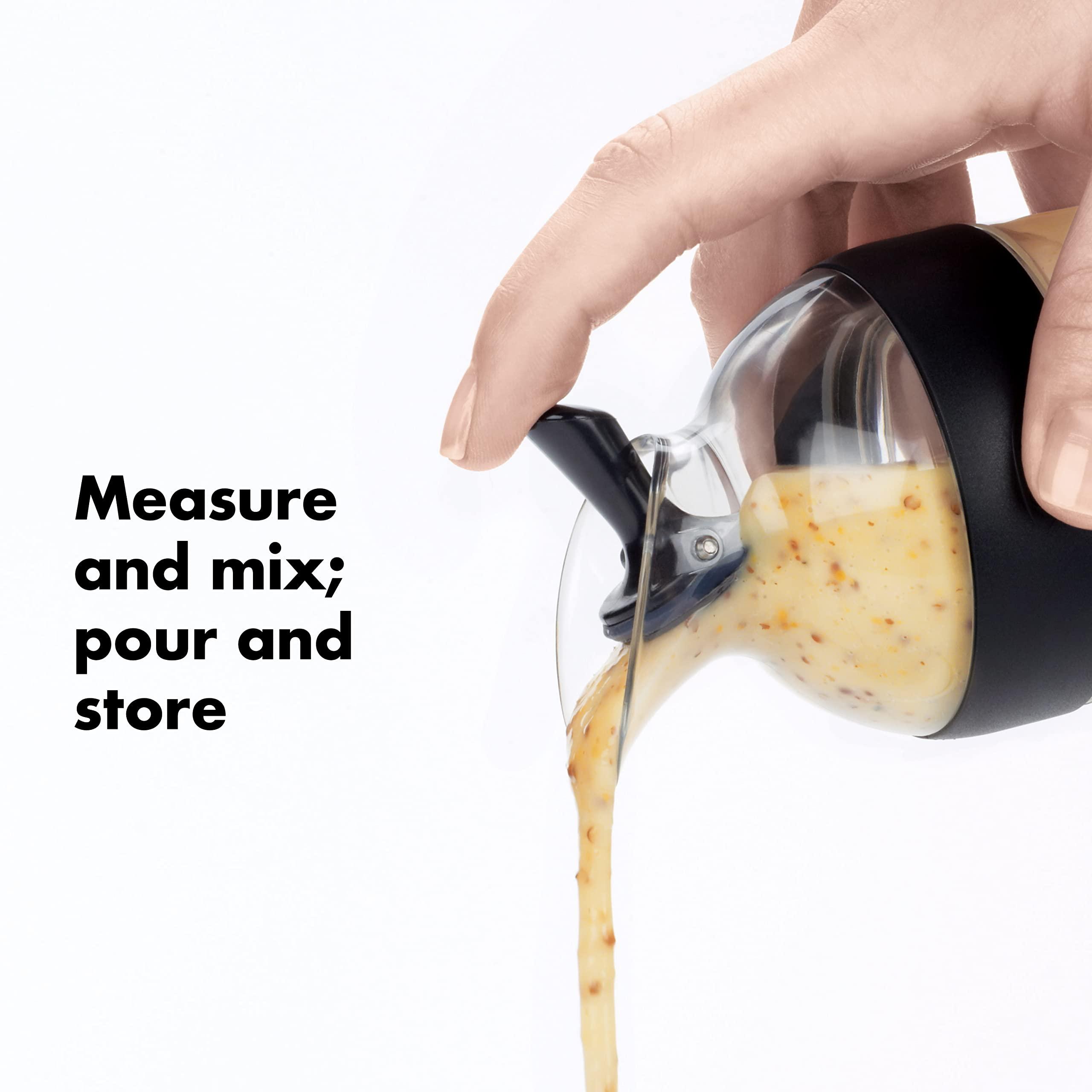 OXO Good Grips Little Salad Dressing Shaker - Black, Small - Image 4