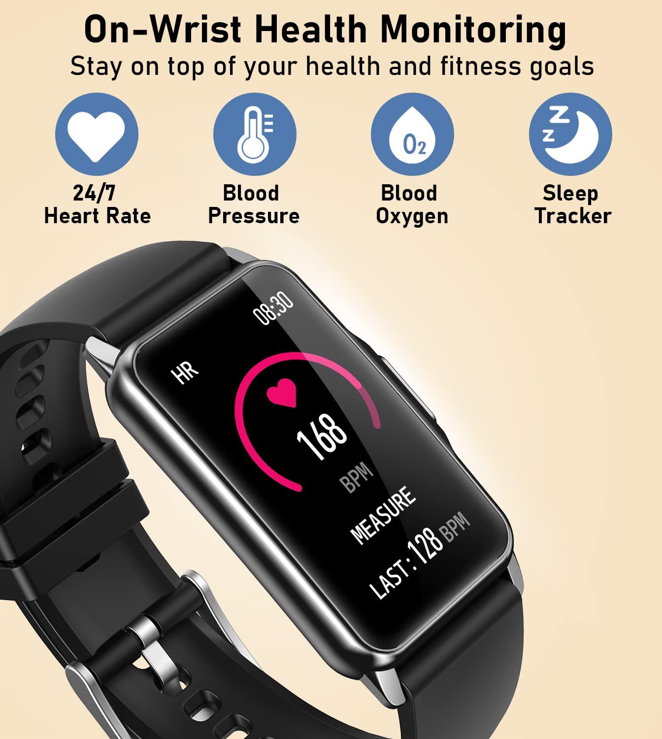 Health Fitness Tracker with Heart Rate Blood Oxygen Blood Pressure Sleep Monitor Step Calorie Counter Pedometer - Image 4