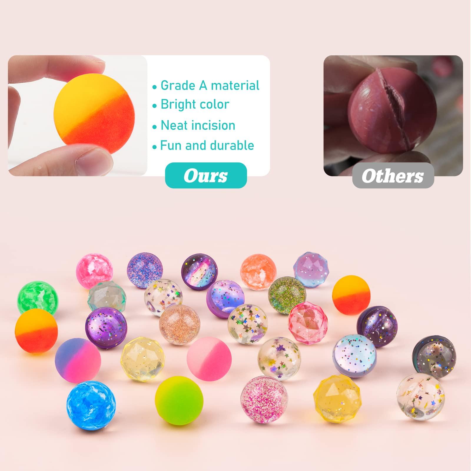 Ecoofor 24 Pieces Bouncy Balls 32mm Bounce Balls 6 Styles High Bouncing Balls Toys for Kids Party Favors Birthdays Gift Classroom - Image 4