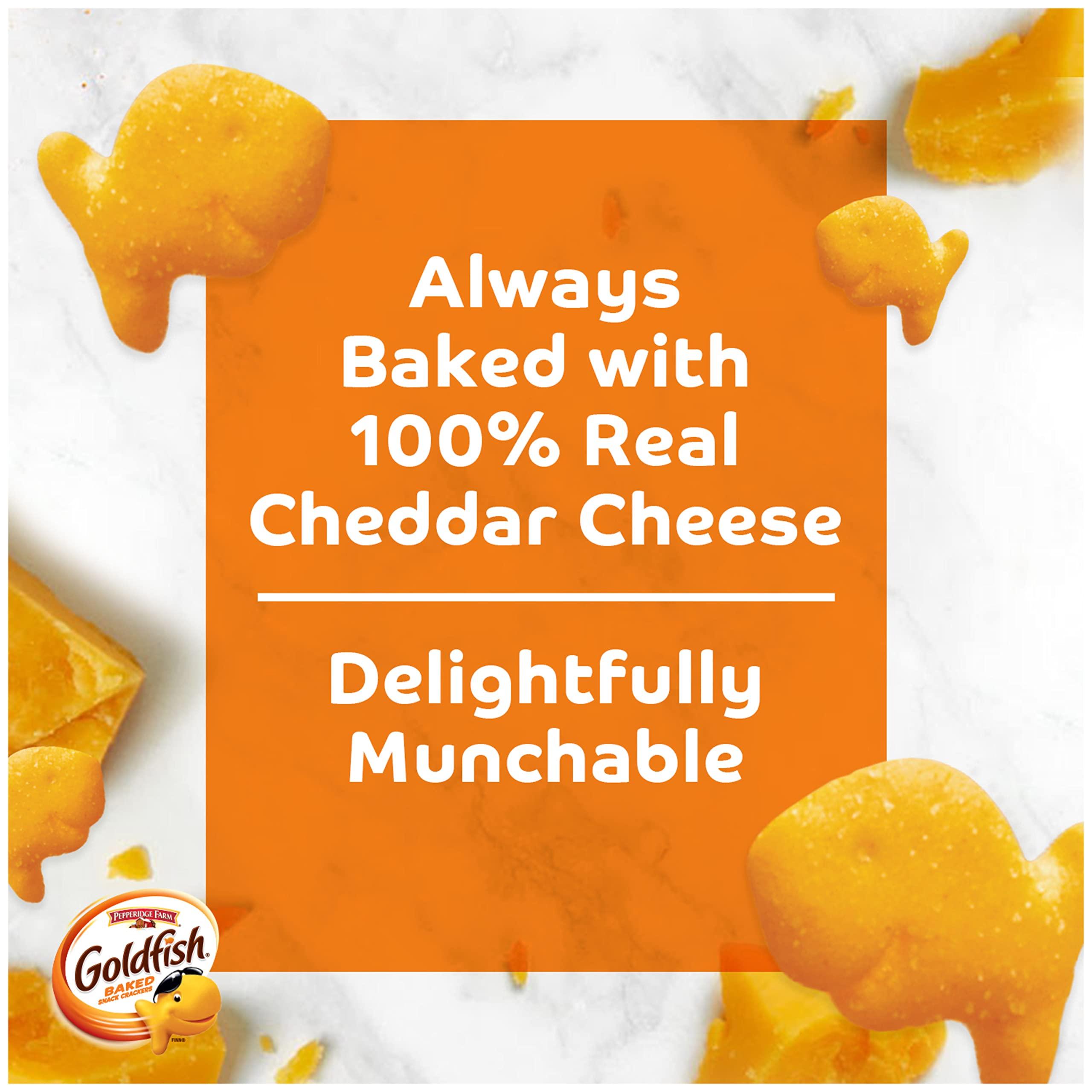 Pepperidge Farm Goldfish Cheddar Crackers, 1.5 oz. Snack Packs, 30 Count - Image 4