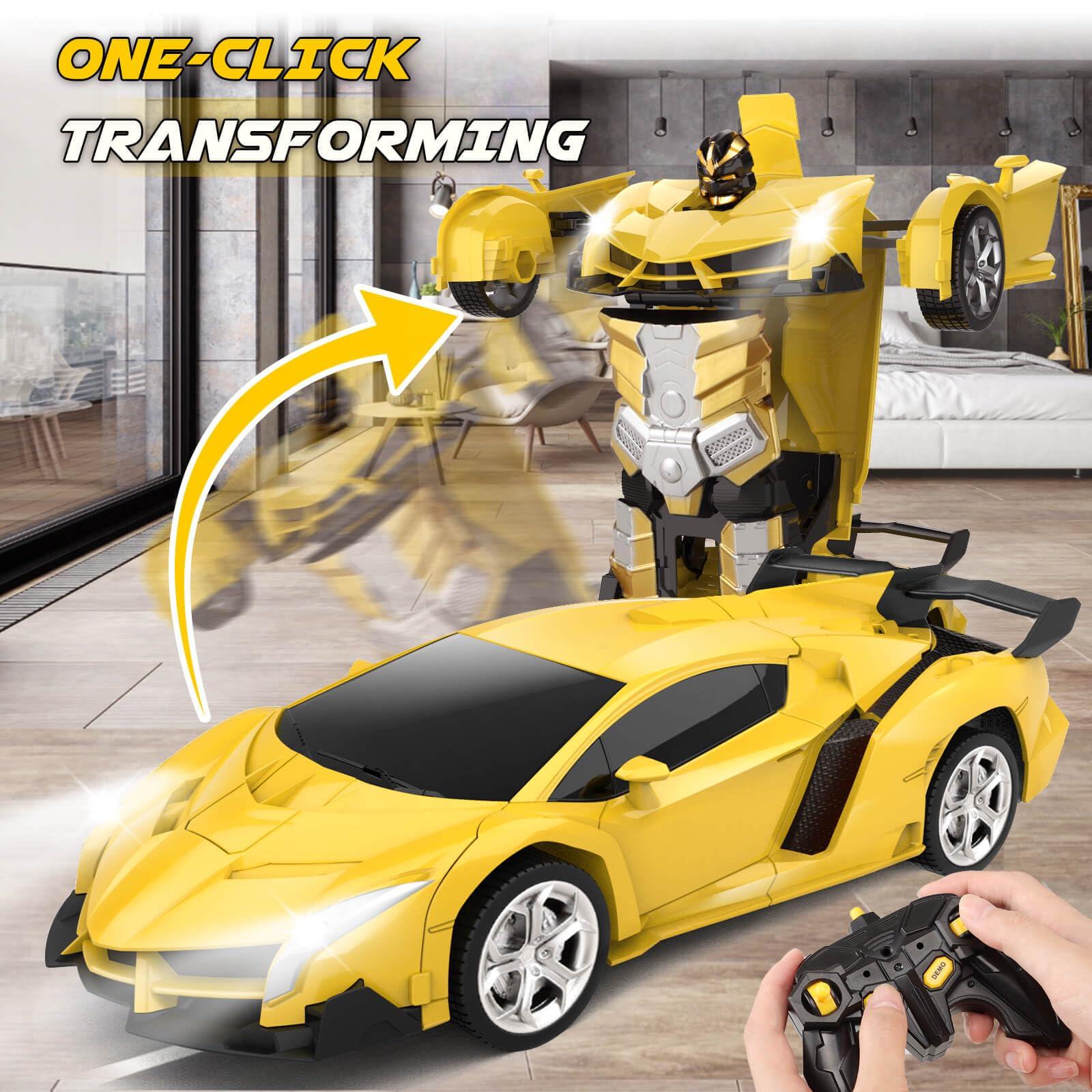 Britik Transform Remote Control Car Toy for Kids 4 5 6 7 8, Remote Control Car for Boys 4-7, Transform Cars for Boys 4-6, Toy Car 5 Year Old Boy, Toys for 3 4 5 6 7 8 9 10 11 12 Years Old Boy - Image 4