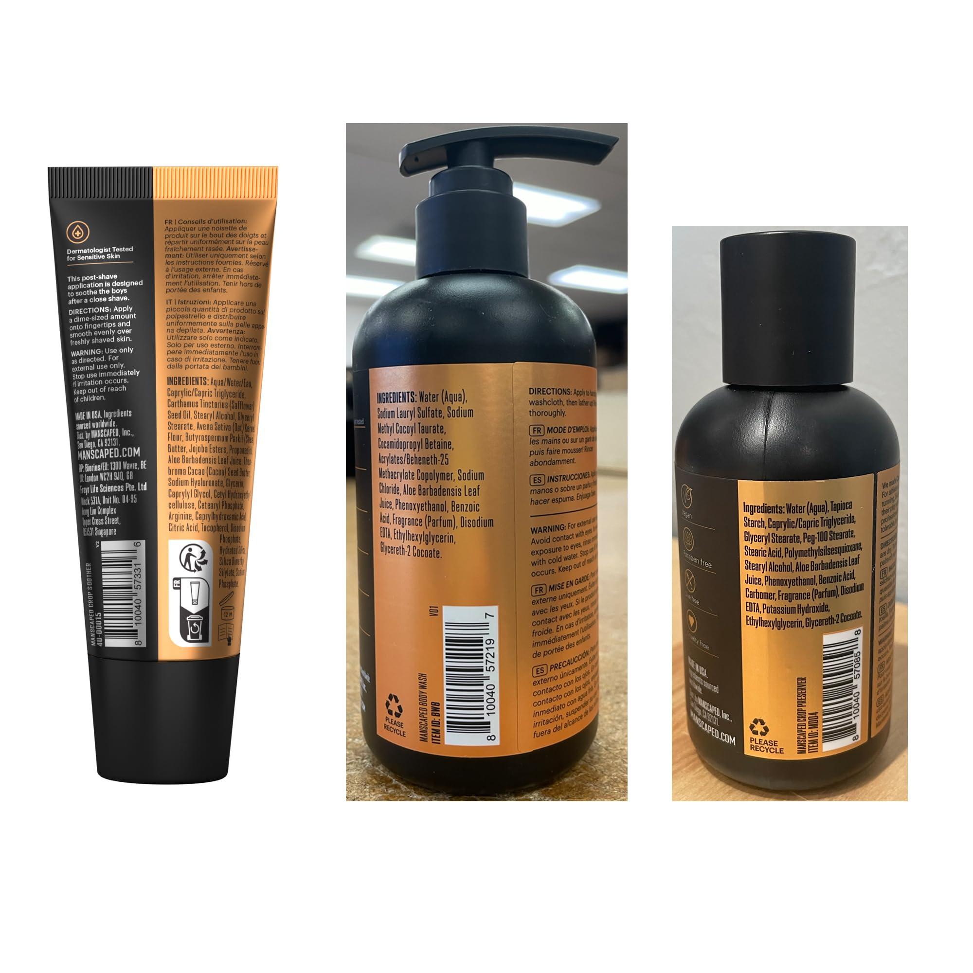 MANSCAPED® The Premier Package 5.0 Ultra, with The Lawn Mower® 5.0 Ultra Men's Groin & Body Hair Trimmer, Shears 3.0, Crop Preserver® Ball Deodorant, Refined® Body Wash, Crop Soother™, Shed 2.0 - Image 9
