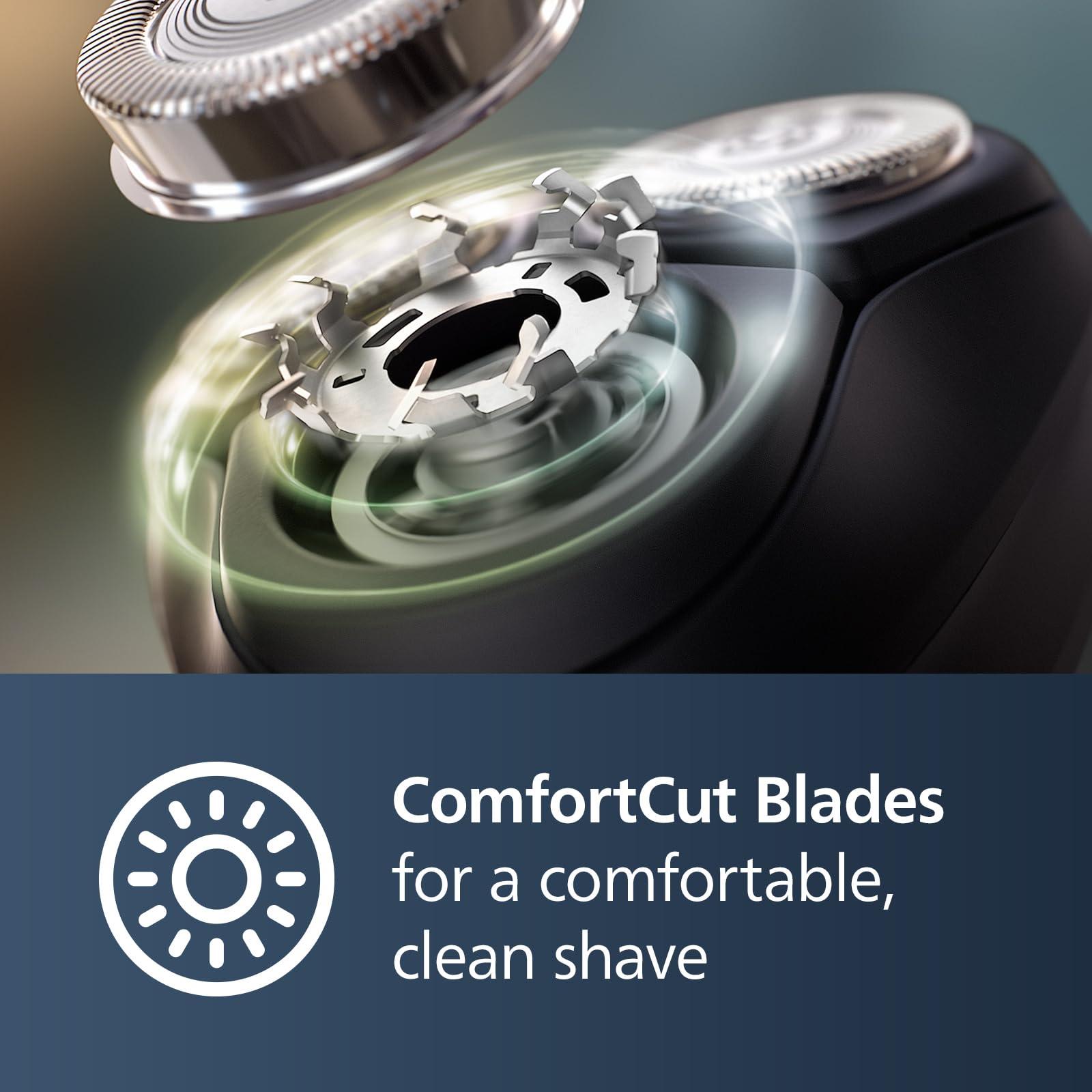 Philips Norelco Shaver 2600 Series, Wet and Dry Electric Shaver, Pop-up Trimmer, P-Cap, Travel Pouch, Dark Forest Green, Model X3052/91 - Image 3