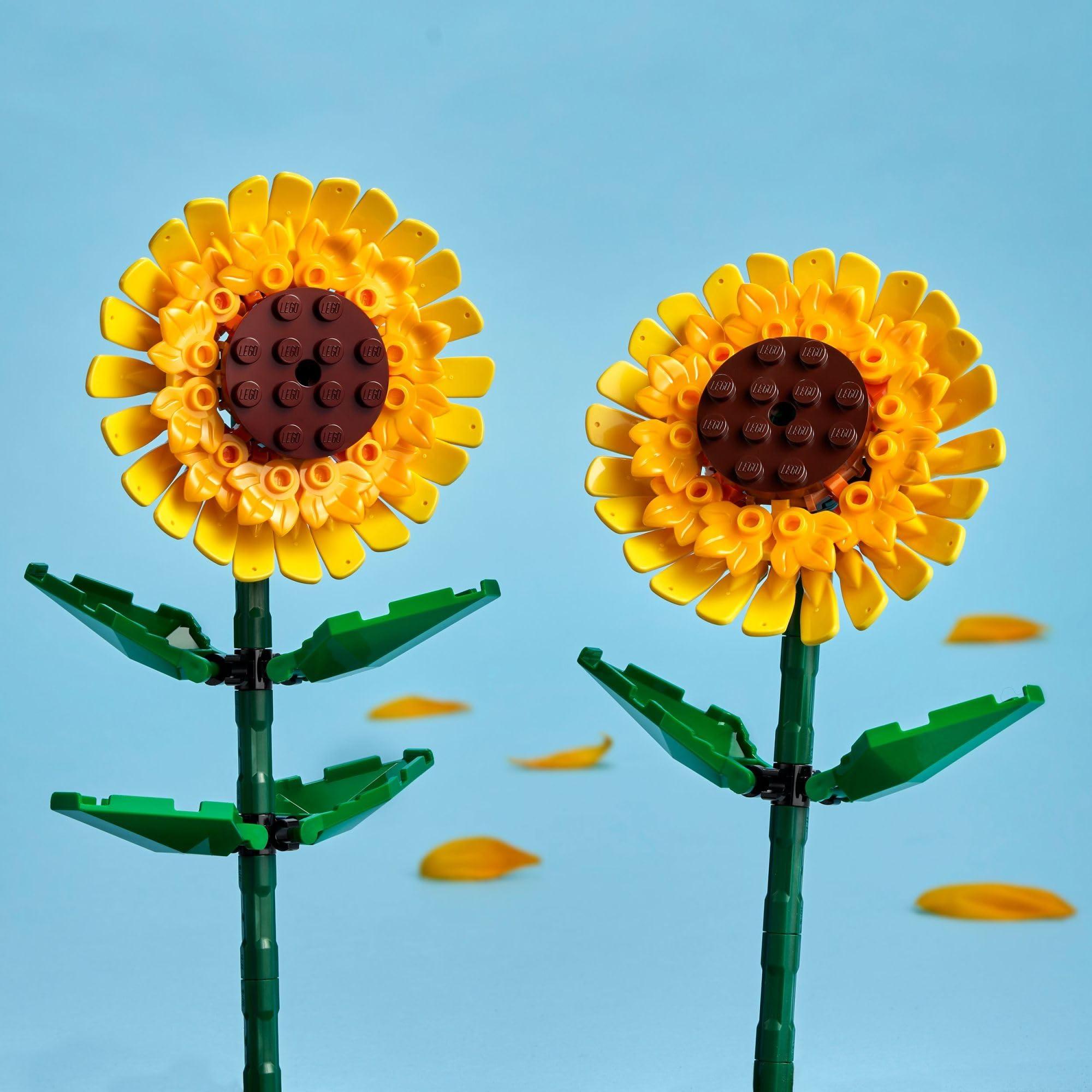 LEGO Sunflowers Building Toy for Kids, Girls and Boys Ages 8+ - Artificial Sunflowers for Home Decor and Display - Birthday Gift Idea for Lovers of Plants & Flowers - 40524 - Image 4