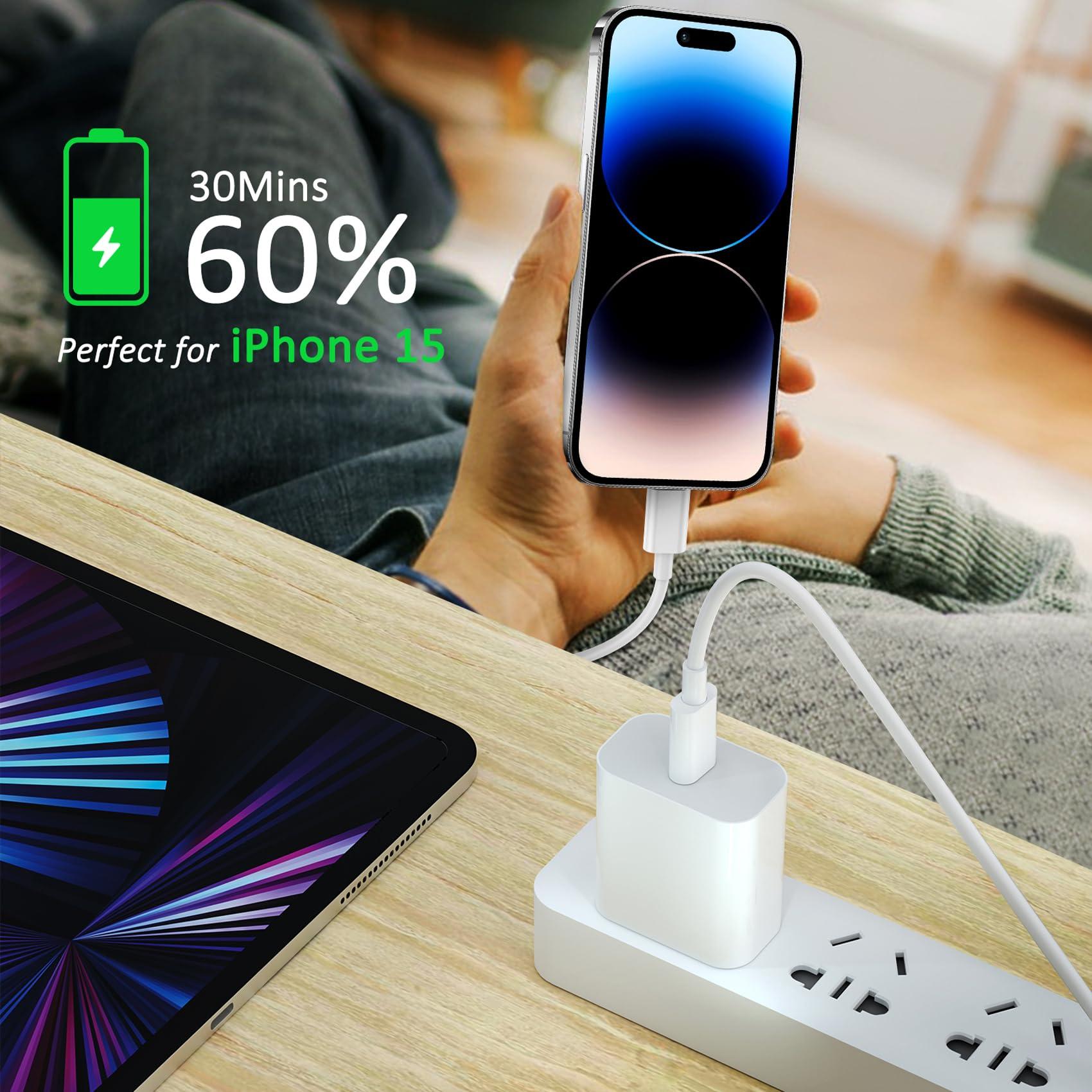2Pack for Apple USB C to USB C Charging Cable 3ft 60W,Type C to Type C Fast Charger Cord,for iPhone 15/16,Pro/Plus/ProMax,for MacBook Pro/Air,for iPad Air 4/5,Mini 6/Pro12.9/11in - Image 3