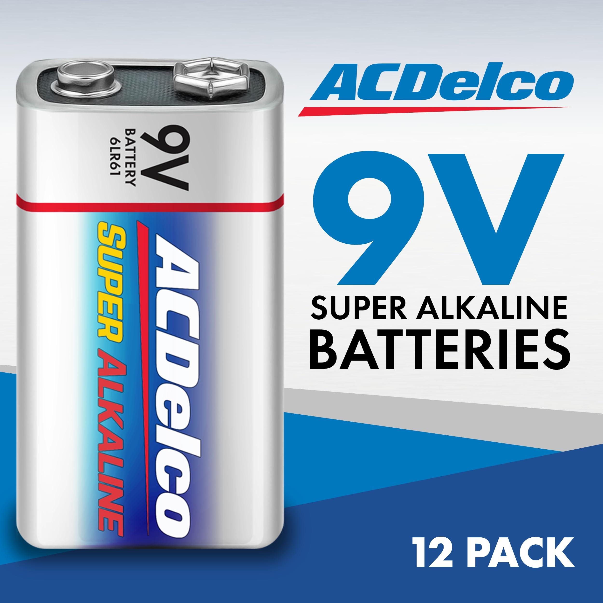 ACDelco 12-Count 9 Volt Batteries, Maximum Power Super Alkaline Battery, 7-Year Shelf Life, Reclosable Packaging - Image 2
