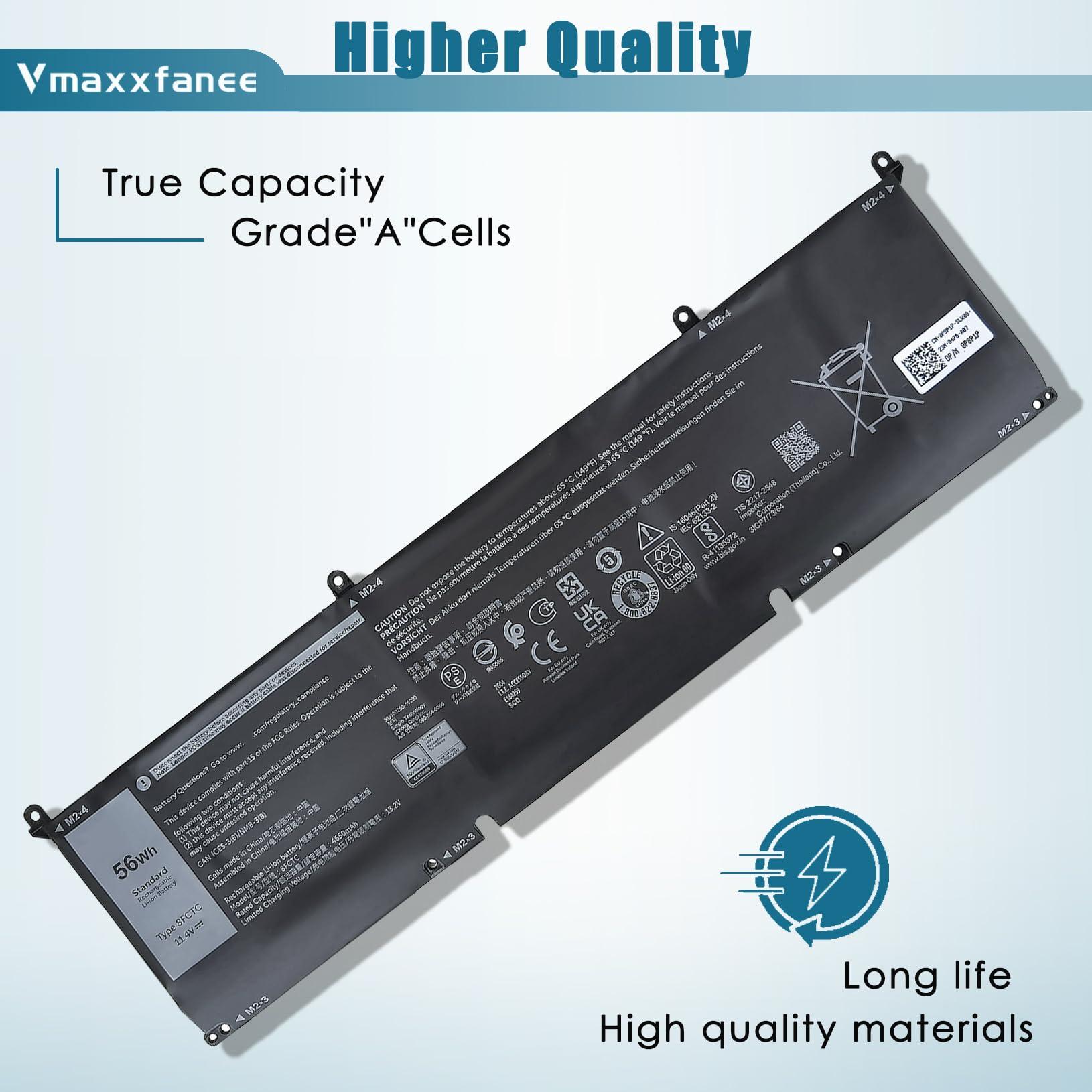Vmaxxfanee 8FCTC Battery Replacement for Dell Alienware M15 R3 R4 R5 R6 R7 M17 R3 Precision 5550 5560 5570 XPS 15 9500 9510 G15 5520 5510 Inspiron 5620 7510 7610 Vostro 7510 7620 Series SB10T83121 - Image 3