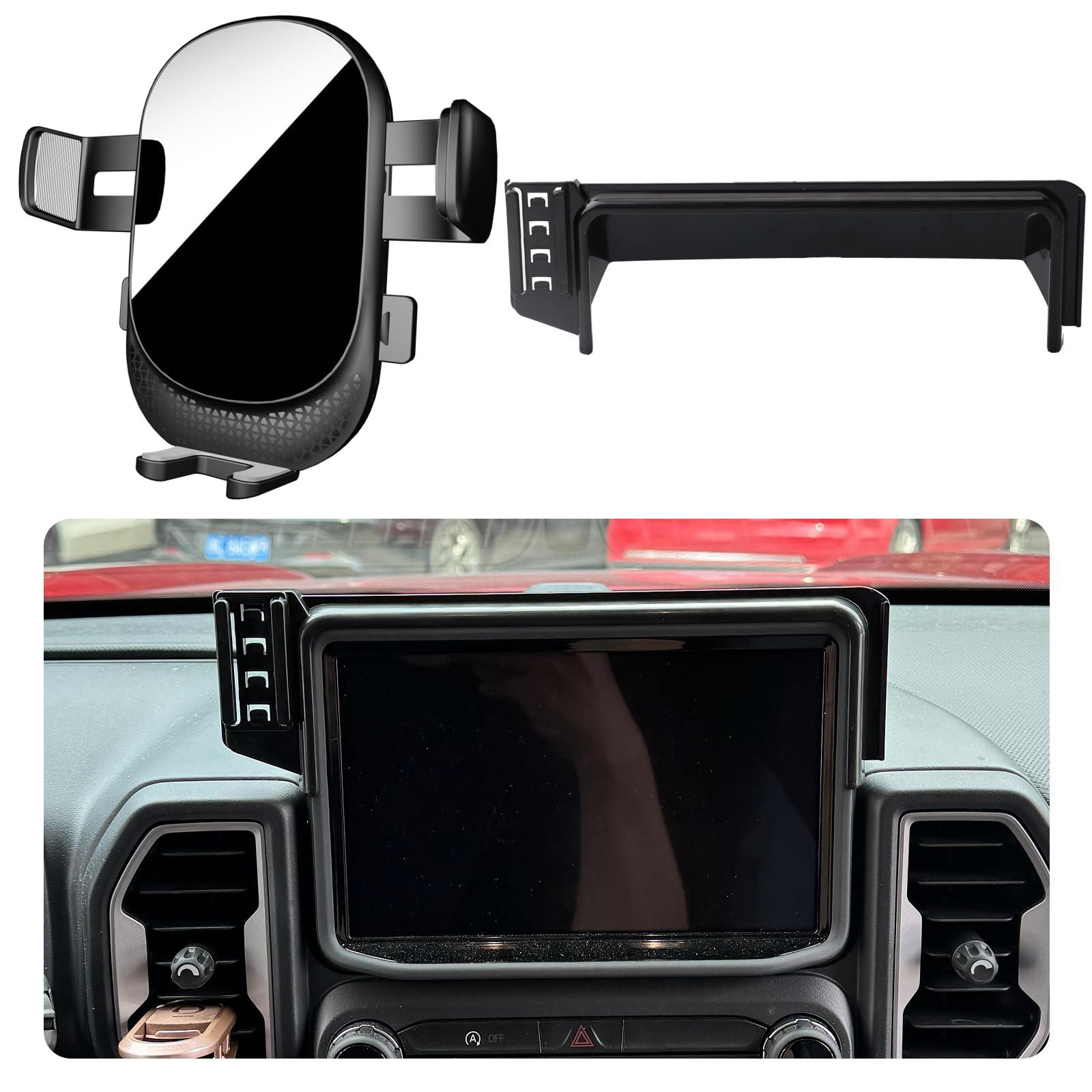 Car Phone Holder for Ford Bronco Sport Auto Accessories [Only for 2021-2024 Bronco Sport] [Auto Lock Hands Free Cell Phone Mount Car fits for iPhone & All Smartphones]