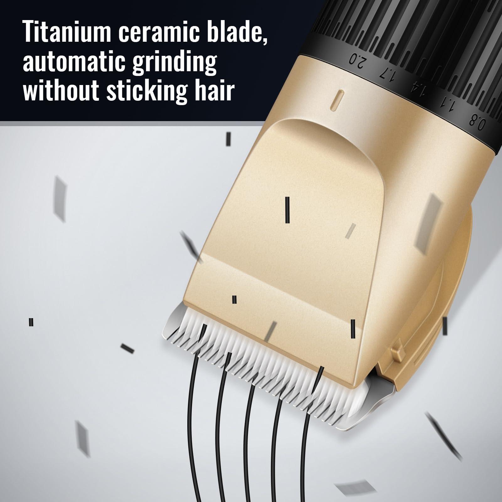 Hair Clipper Trimmer Set JVXYUIEH Beard Trimmer Men's Cordless Hair Clippers Suitable for Men, Women, and Children - Image 3