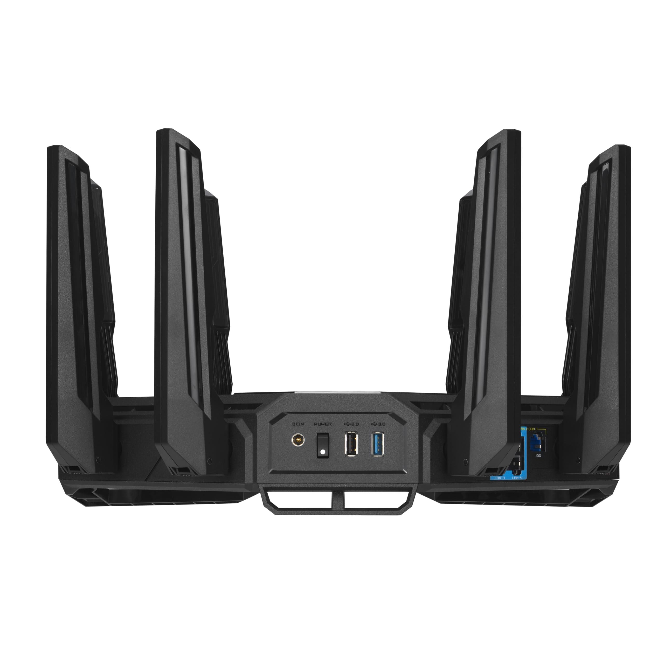 ASUS ROG Rapture GT-BE98 PRO First Quad-Band WiFi 7 Gaming Router supports 320MHz, Dual 10G Port, Triple-level Game Acceleration, Mobile Game Mode, Subscription-Free Security, AiMesh, and VPN features - Image 15