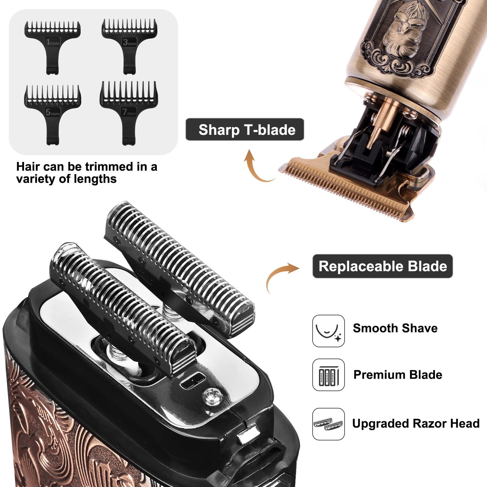 Ufree Foil Shavers Electric Razor for Men, Beard Trimmer Grooming Shaving Kit, Hair Trimmer, Cordless Head Shavers for Bald Men Barber Clippers, Birthday Gifts for Him - Image 2