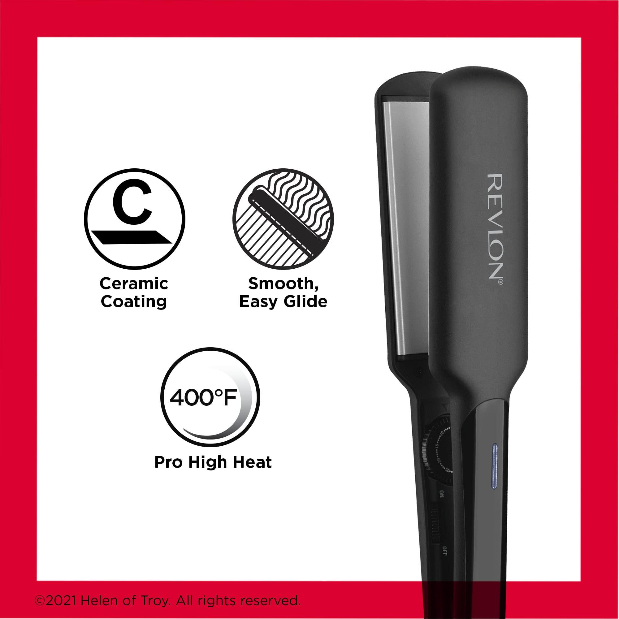 REVLON Smooth and Straight Ceramic Flat Iron | Fast Results, Smooth Styles (2 in) - Image 5