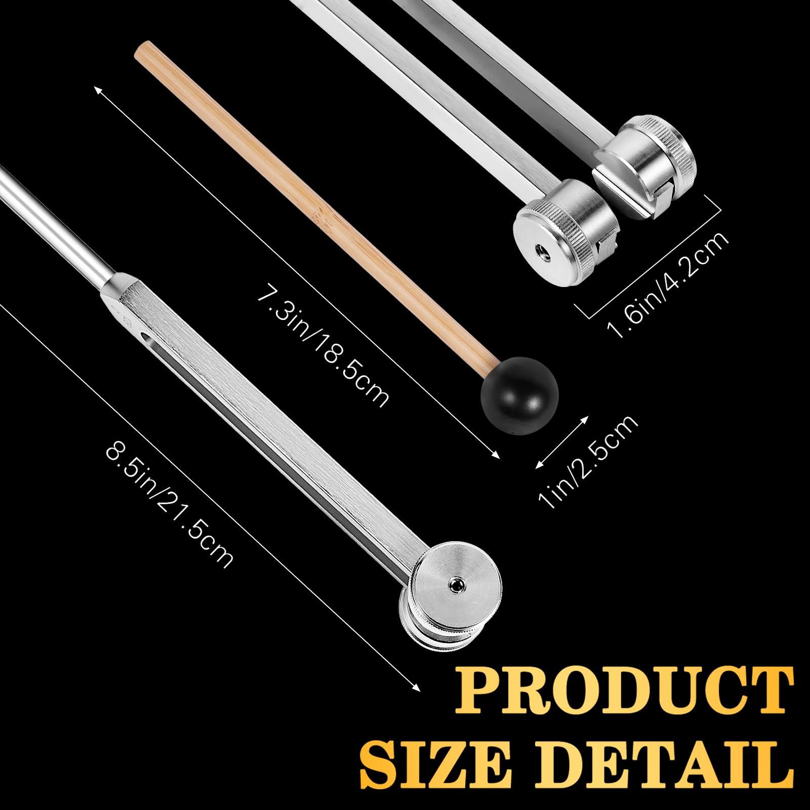 Tuning Fork 128hz with Reflex Hammer for Healing Chakra Set,Healing/Sound Therapy, Aluminum Alloy Sensory Tuning Fork Activator for Healing, Therapy Non Magnetic - Image 6