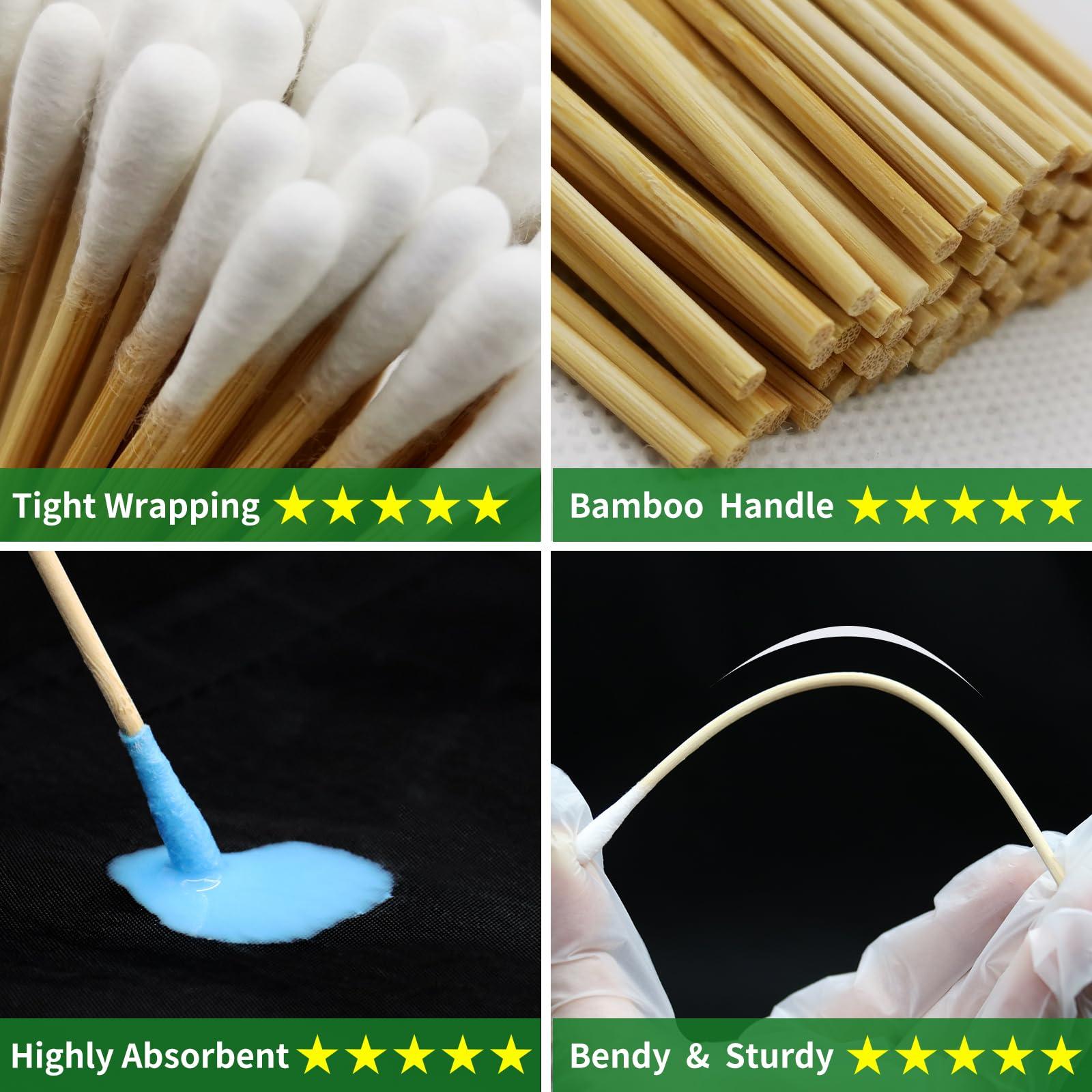 ILANSIN 1700PCS gun cleaning supplies—1500PCS Gun Cleaning Patches +200PCS Gun Cleaning swabs,2"x2"Lint Free Gun Cleaning Rags,6"Long Cotton swabs for 9mm and All Caliber of Firearms.Gun Cleaning Kit - Image 4