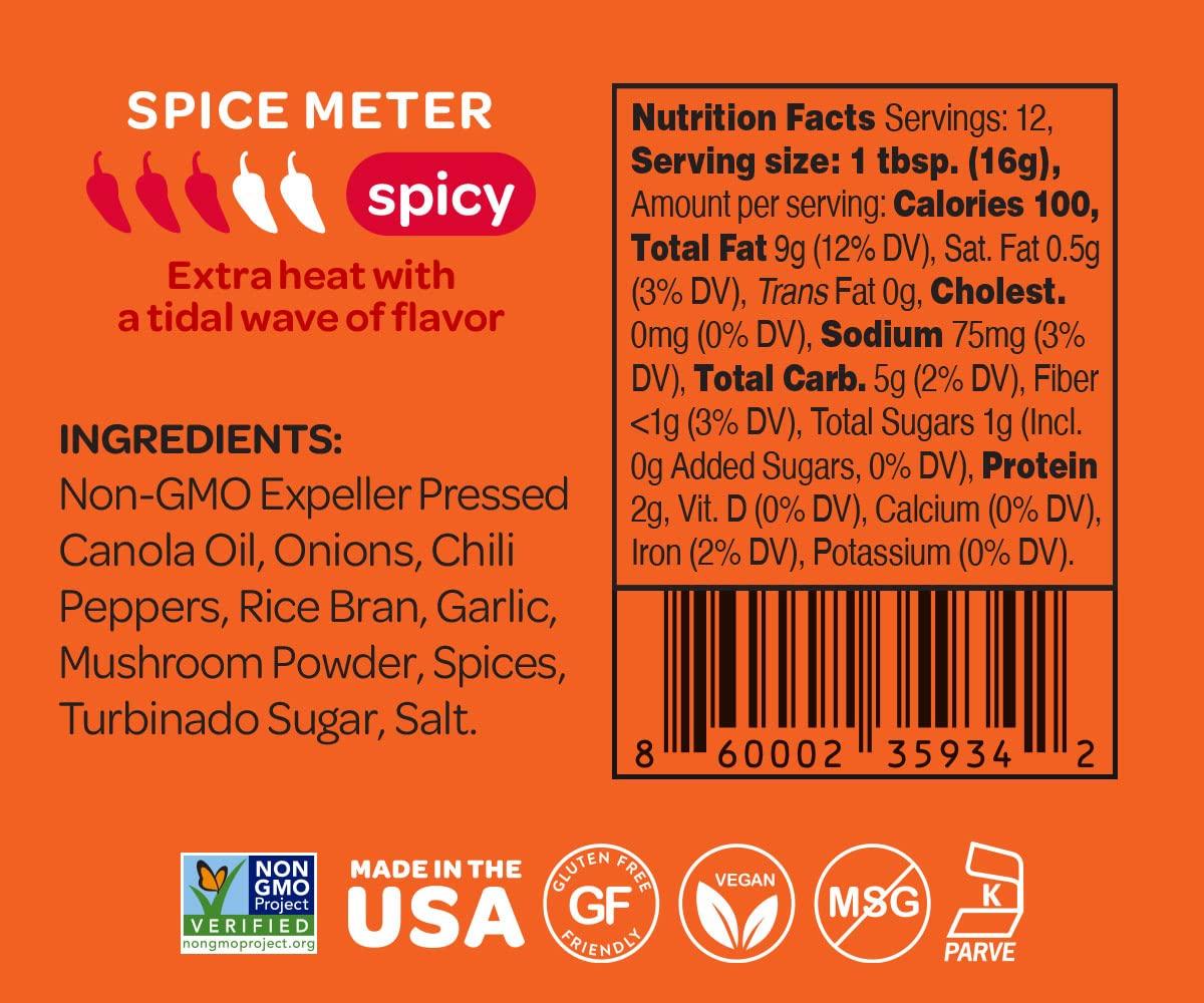 Mr. Bing Chili Crisp | Spicy - Delicious, Flavorful & Crunchy Chili Oil - Made in USA Chili Paste Hot Sauce - Gluten Free, Vegan, No MSG, Non-GMO Oil - (7 oz.) - Image 2