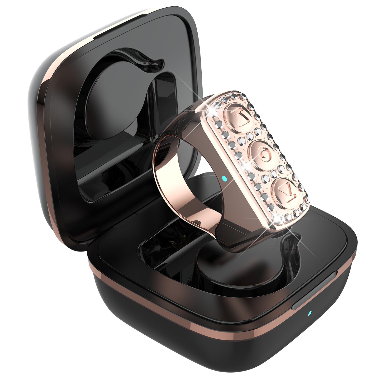 ZOZVO TikTok Scrolling Ring for iPhone, TikTok Remote Control for TikTok, Bluetooth Page Turner for iPad/Kindle App/iPhone/Android (Pink)