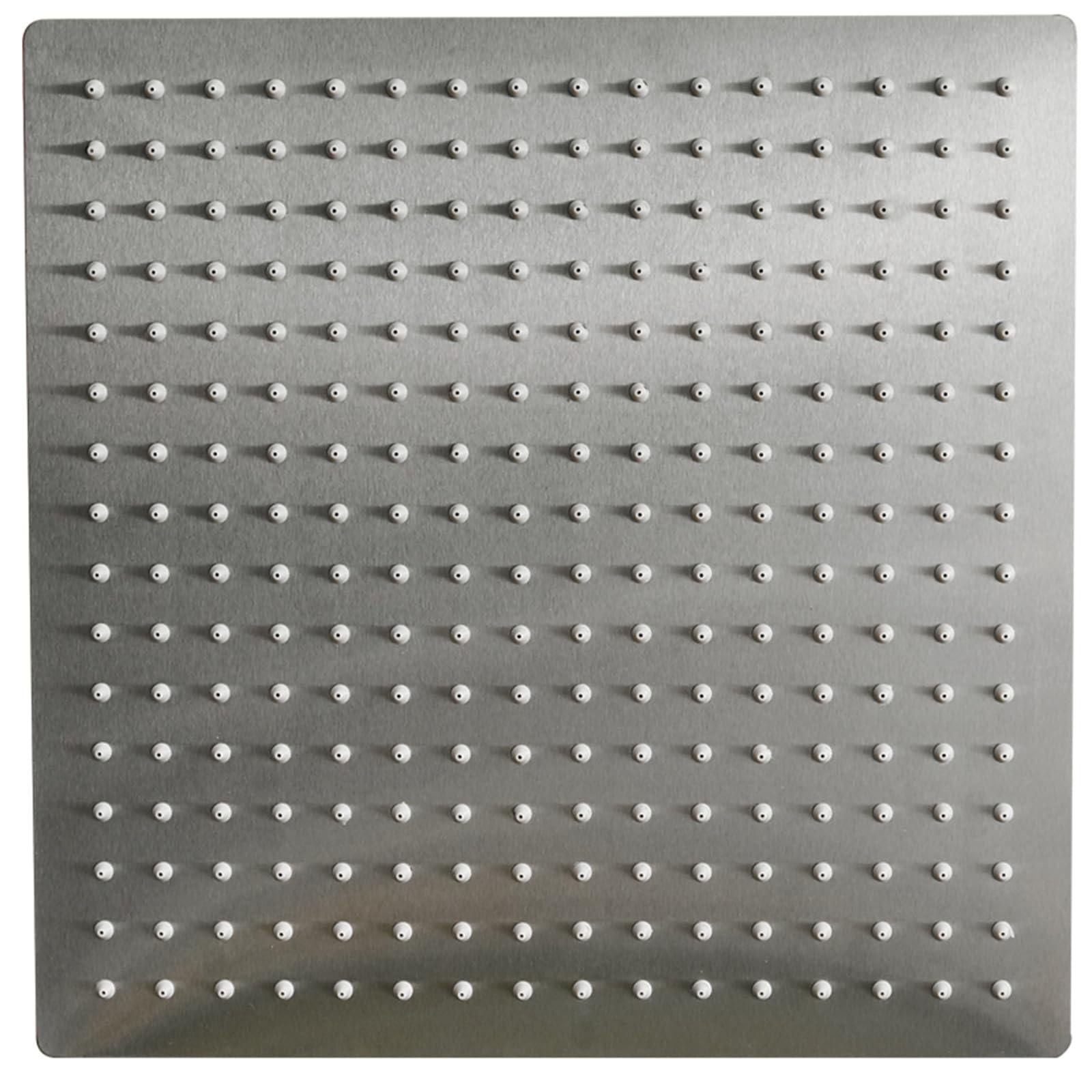 Hoimpro 12 Inch Square Rain Shower Head, Large Waterfall Rainfall Showerhead, High Pressure Stainless Steel Rainhead, 1/16'' Ultra-Thin Water Saving Design with Silicone Nozzle, Brushed Nickel