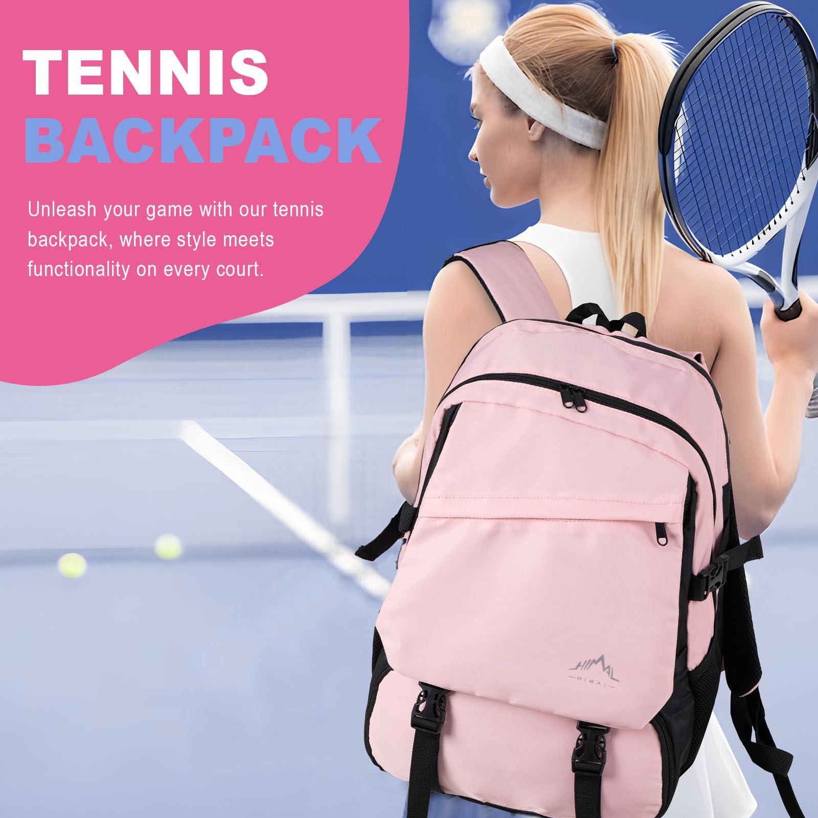 UNIHIMAL Tennis Bag-Tennis Backpack for Women Men 2 Rackets with Separate Shoe Compartment & Insulated Pocket - Image 8