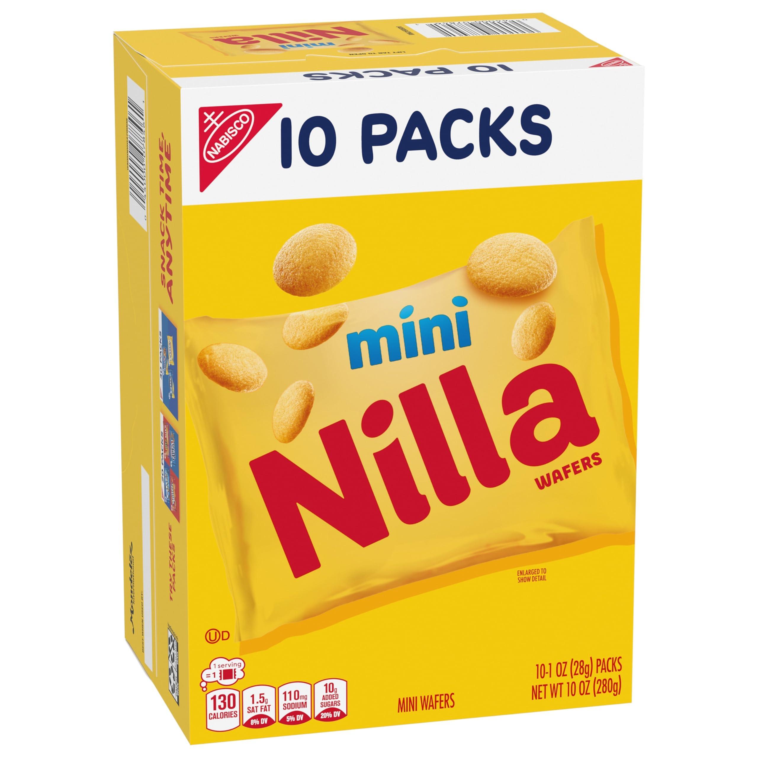 NILLA Wafers Mini Cookies, Vanilla Wafers, 10 Snack Packs - Image 13