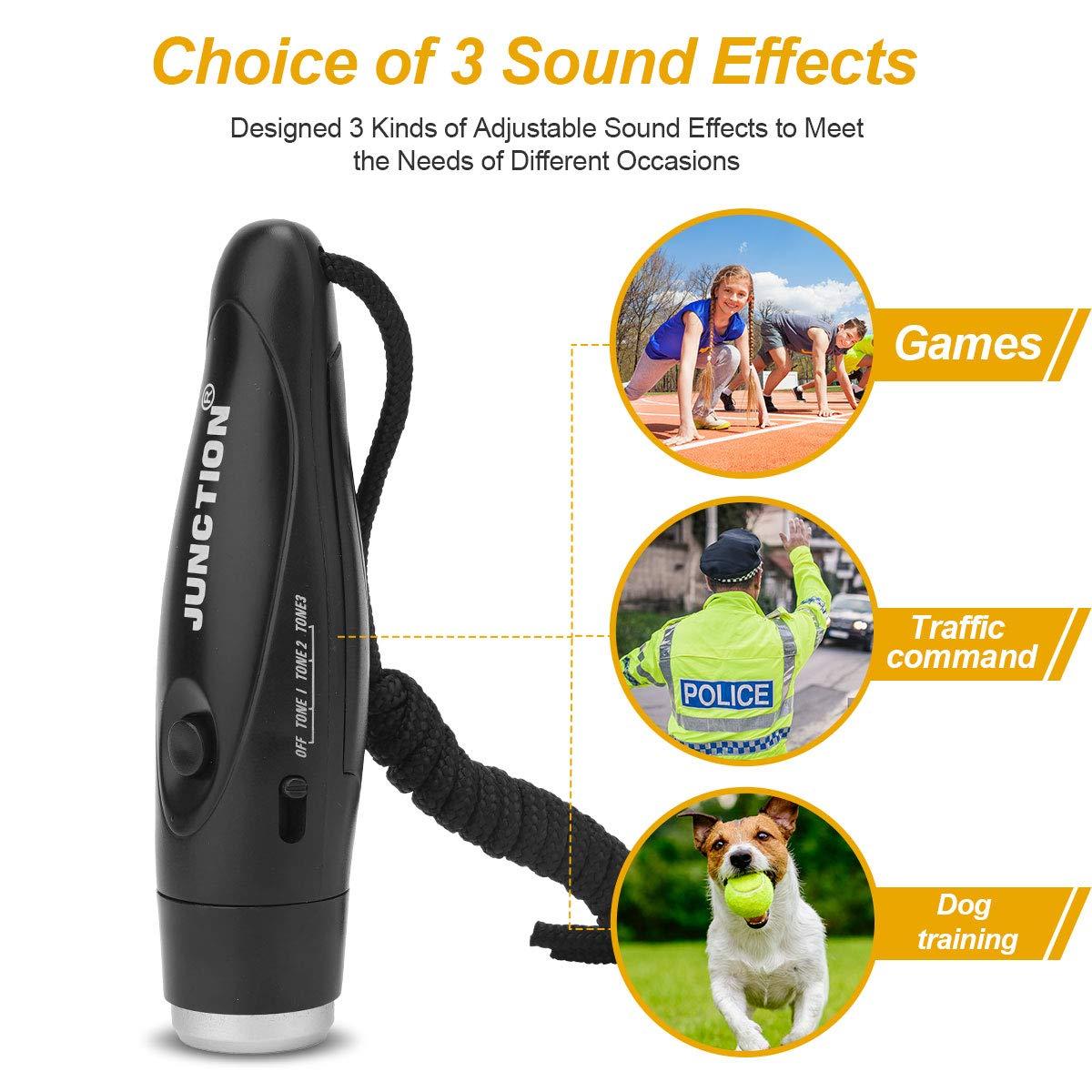UNIWA Electronic Whistle, Battery Operated Whistle Adjustable 3 Different Loud Whistle Sounds with Lanyard Handheld Electronic Whistles for Referees Volleyball Coaches Teacher, Soccer Sports Whistle - Image 4
